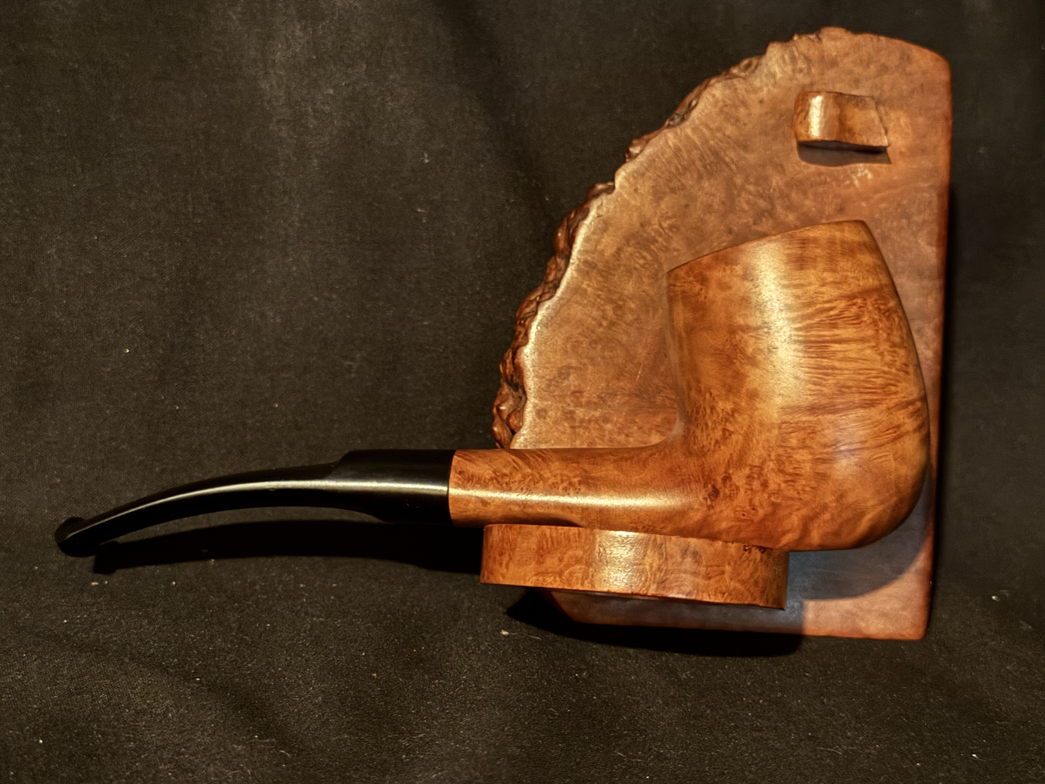 Reject Stamp Smooth Straight Billiard Sitter, Oval Shank, Vulcanite Saddle Fishtail Stem, Estate Pipe 4