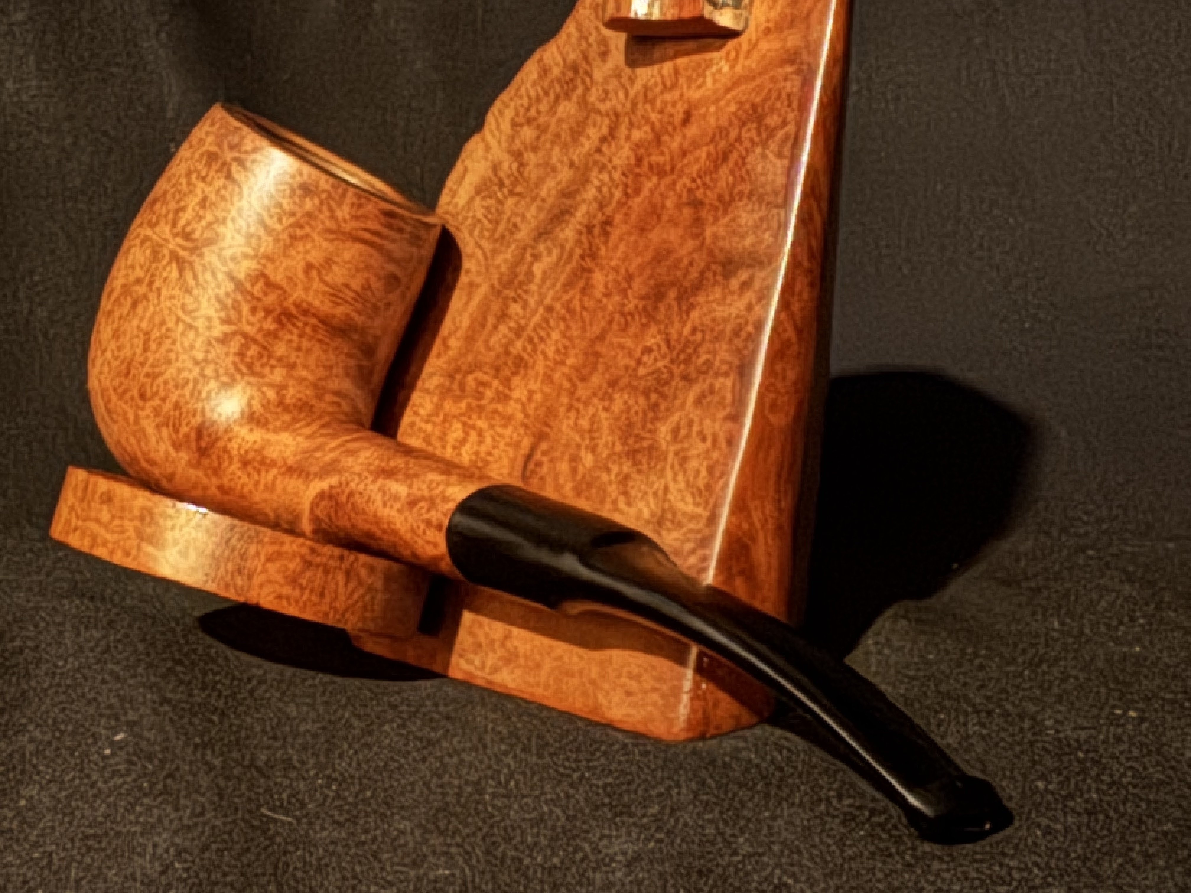 Reject Stamp Smooth Straight Billiard Sitter, Oval Shank, Vulcanite Saddle Fishtail Stem, Estate Pipe 10