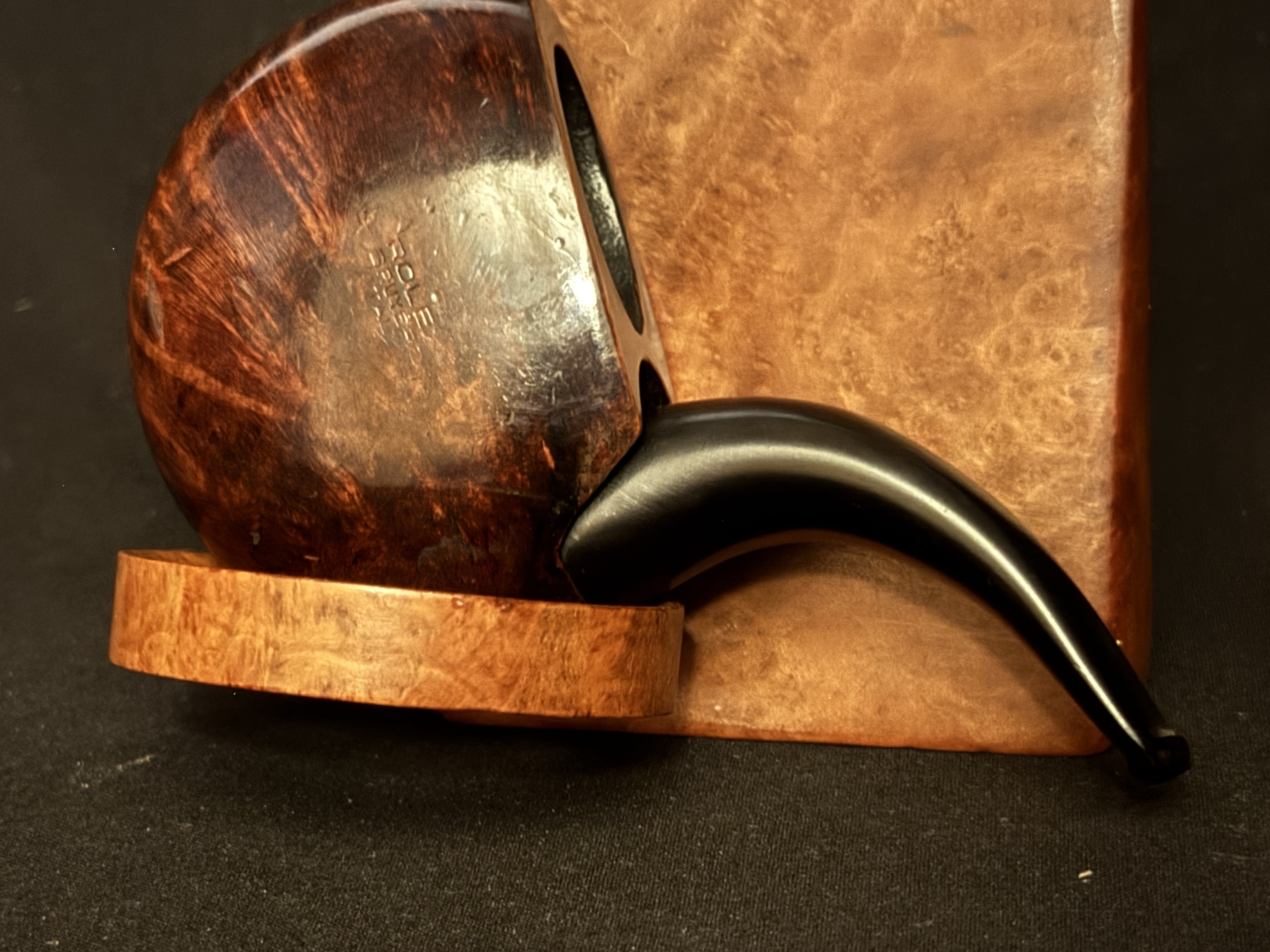 Rolex by Savinelli Pocket Pipe Smooth Briar Vulcanite Estate 3