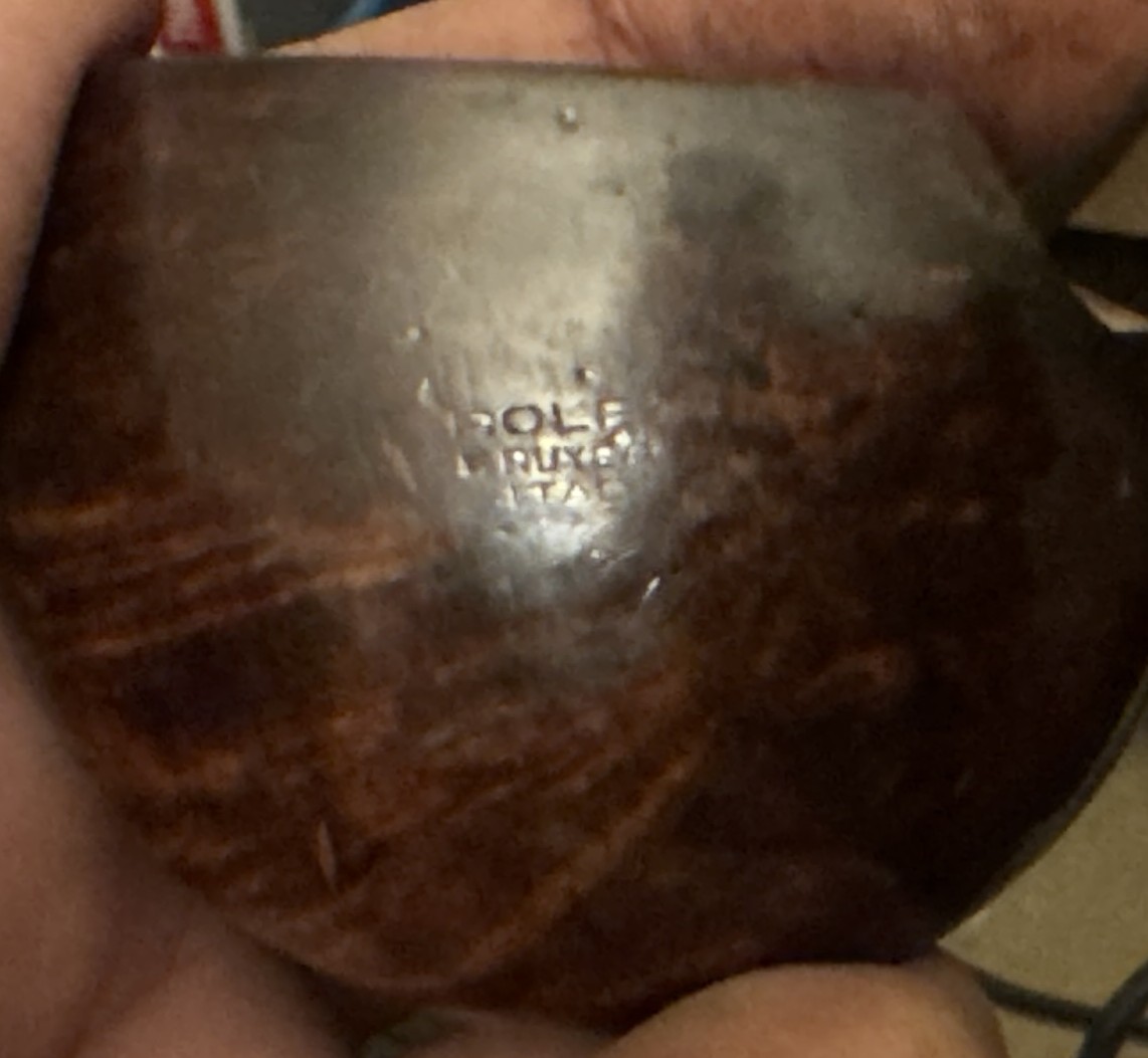 Rolex by Savinelli Pocket Pipe Smooth Briar Vulcanite Estate 10