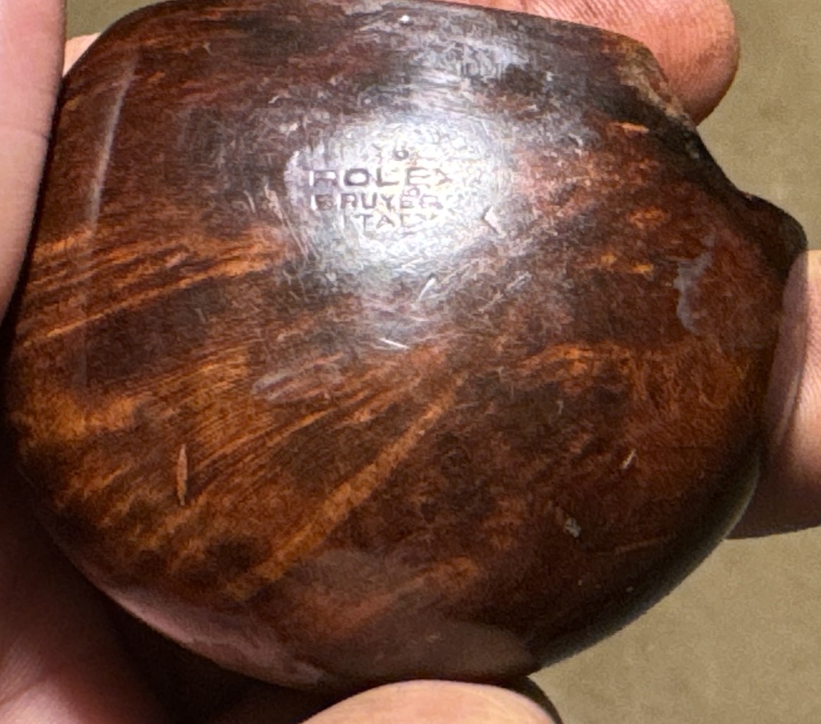 Rolex by Savinelli Pocket Pipe Smooth Briar Vulcanite Estate 11