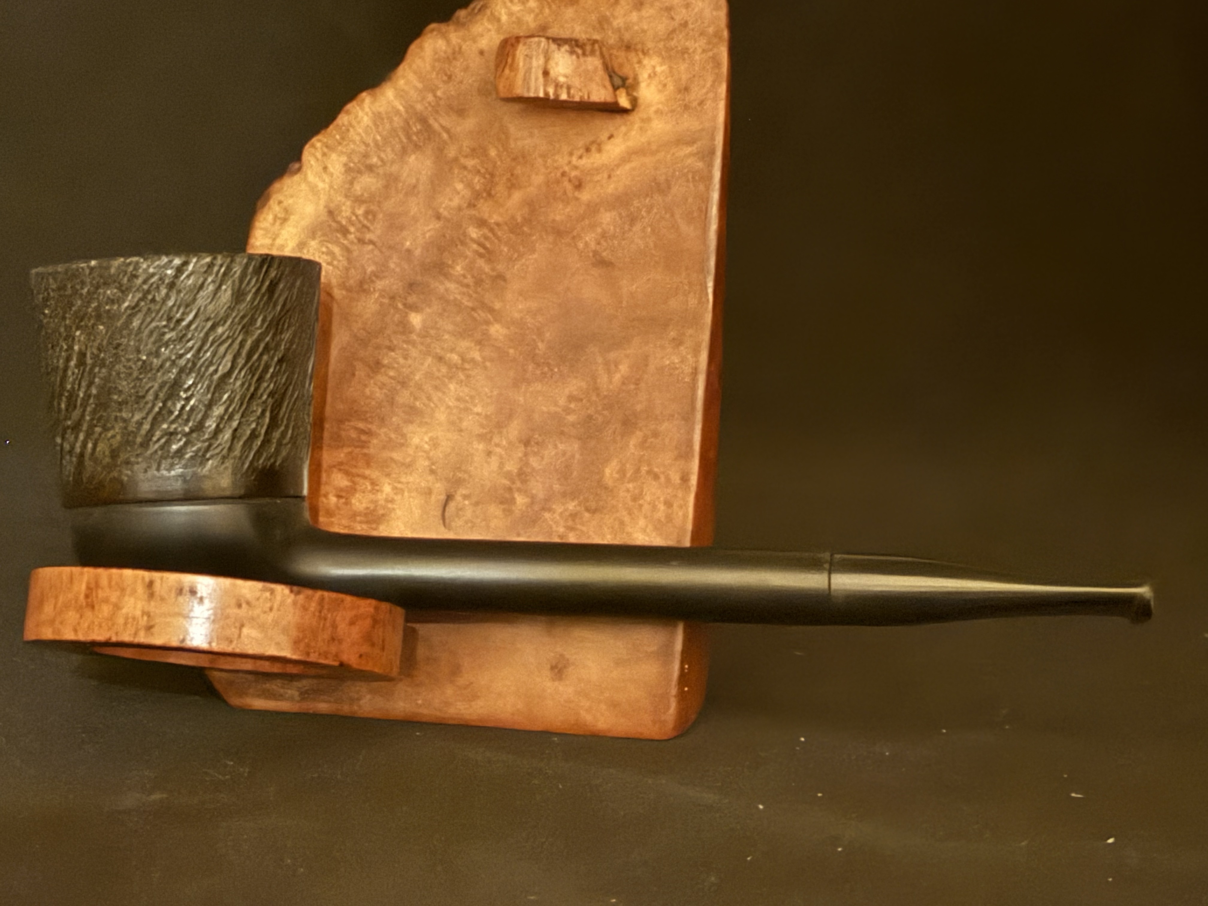 Ronson England Metal Pipe, Removable Rusticated Briar Bowl, Fishtail Mouthpiece 2
