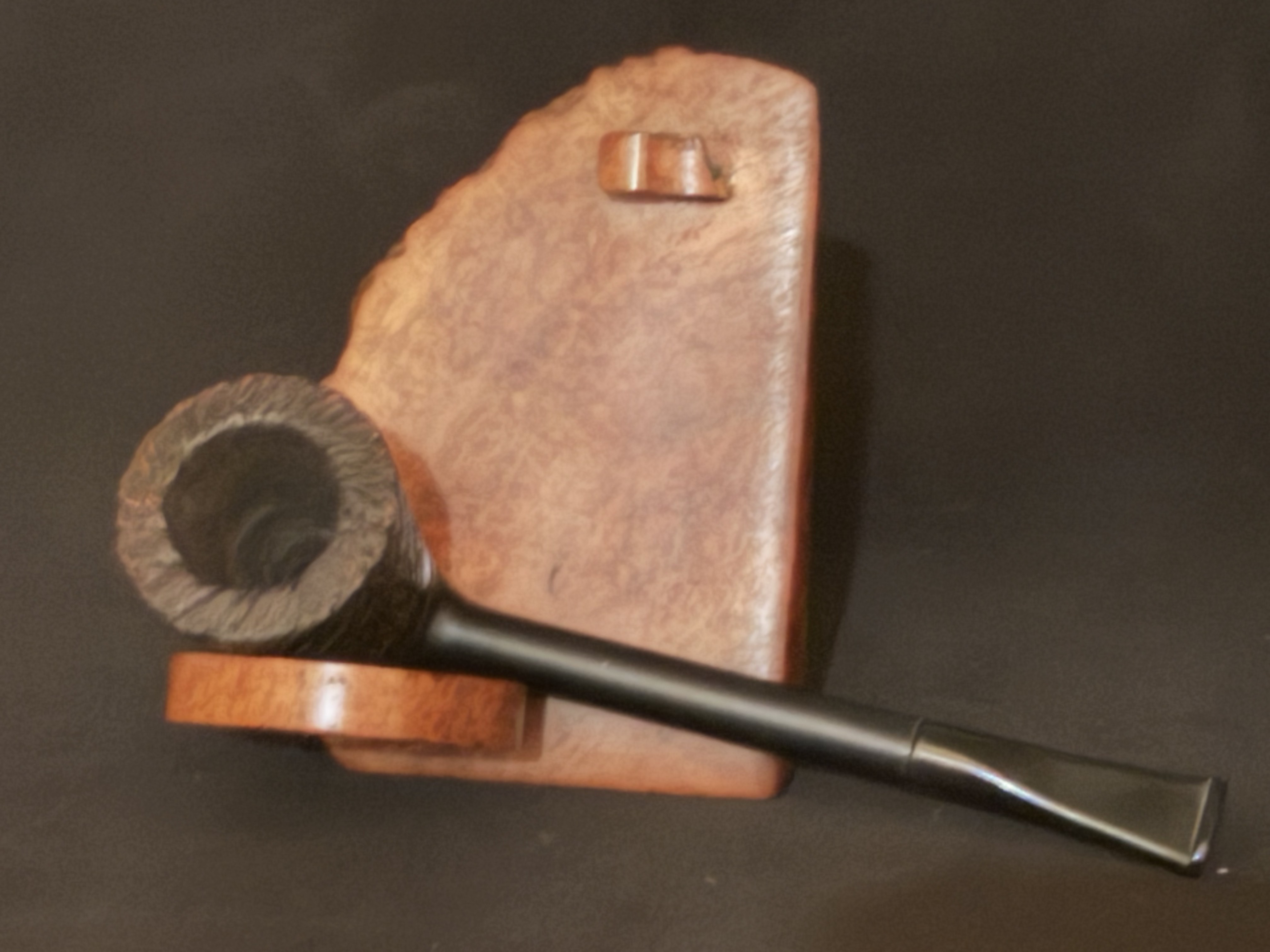 Ronson England Metal Pipe, Removable Rusticated Briar Bowl, Fishtail Mouthpiece 3
