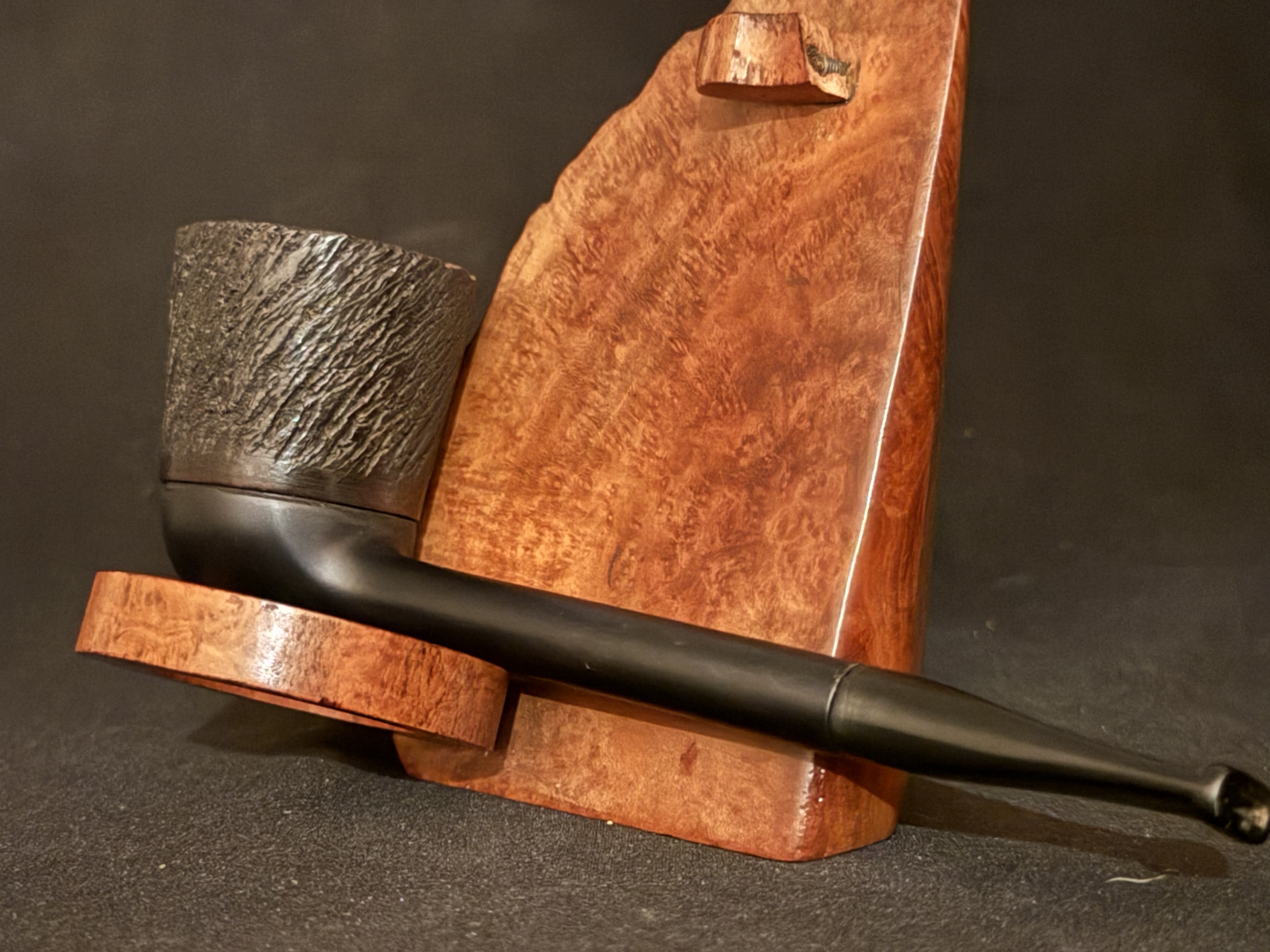 Ronson England Metal Pipe, Removable Rusticated Briar Bowl, Fishtail Mouthpiece 5