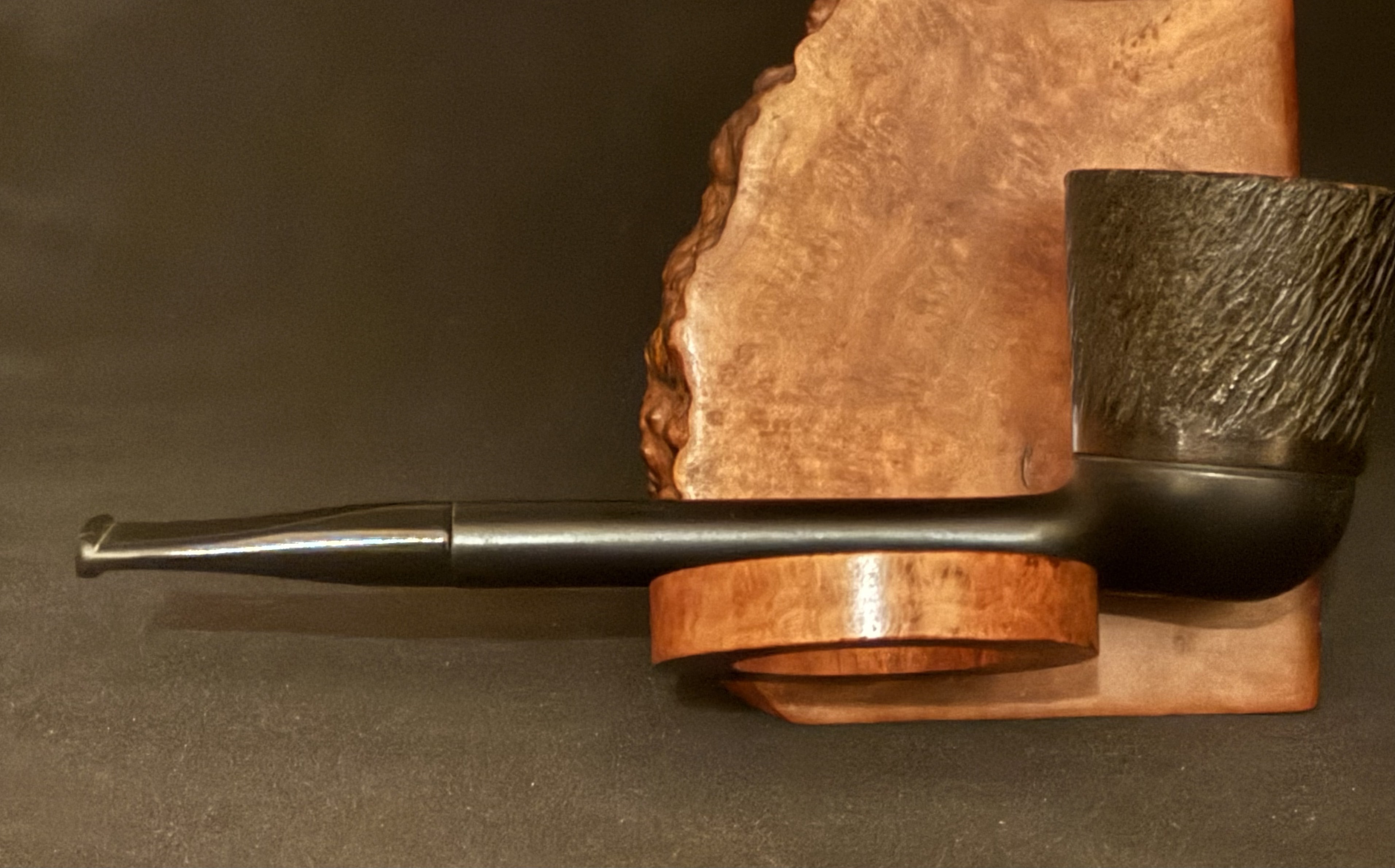 Ronson England Metal Pipe, Removable Rusticated Briar Bowl, Fishtail Mouthpiece 10
