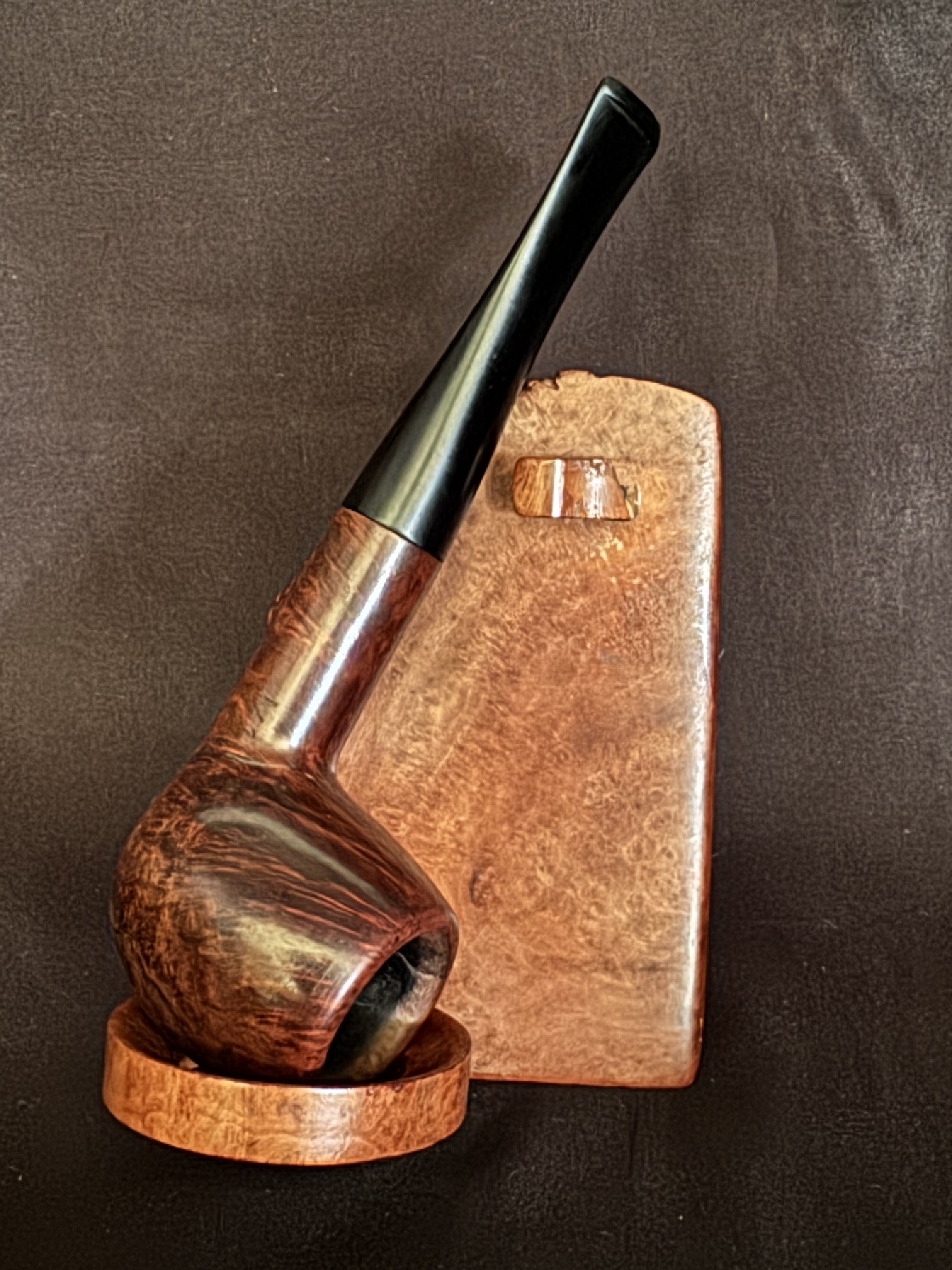 ROPP Classic Shape 141 Smooth Straight Apple Vulcanite Stem 9mm Filter Estate Pipe 2