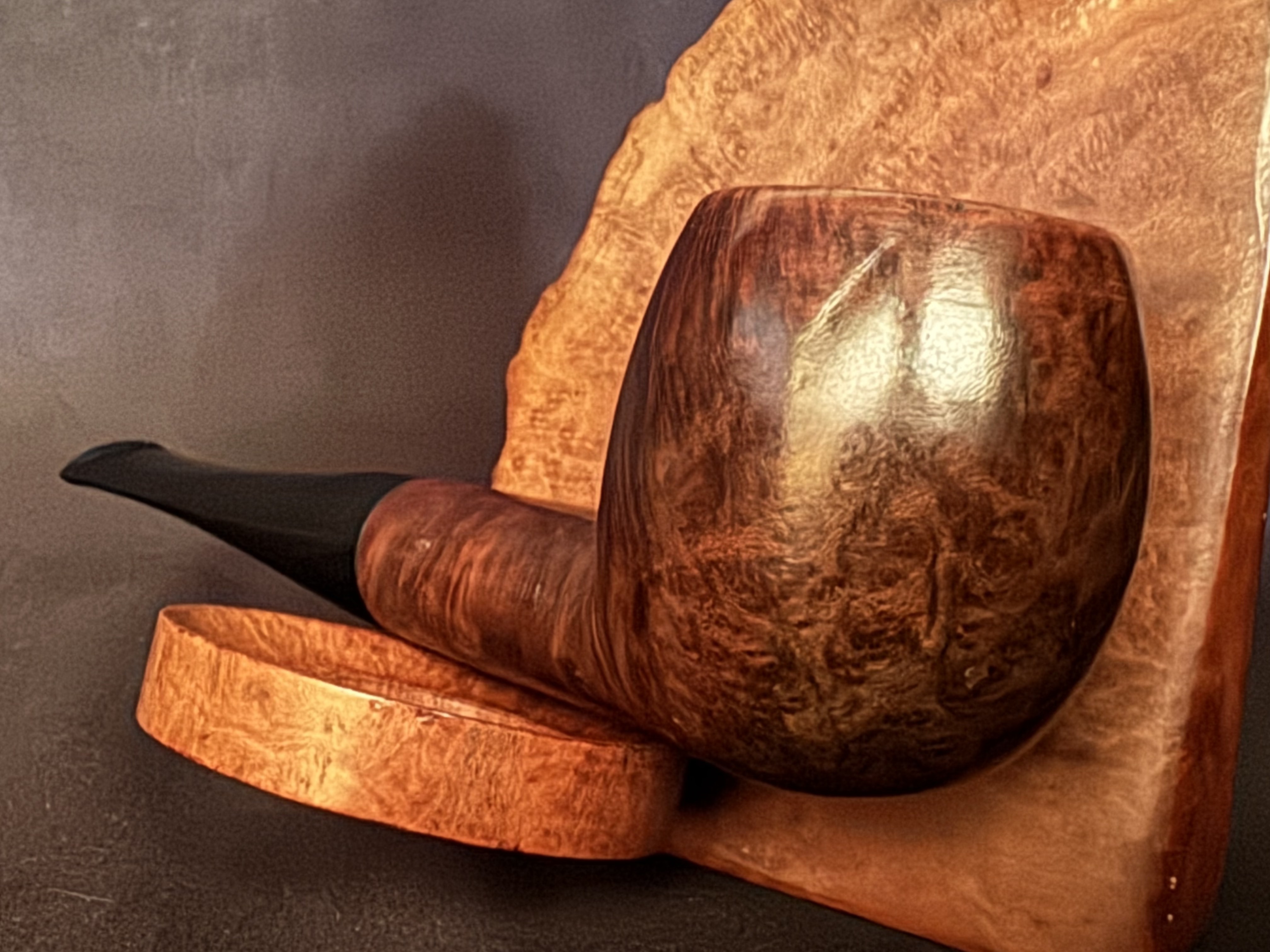 ROPP Classic Shape 141 Smooth Straight Apple Vulcanite Stem 9mm Filter Estate Pipe 8