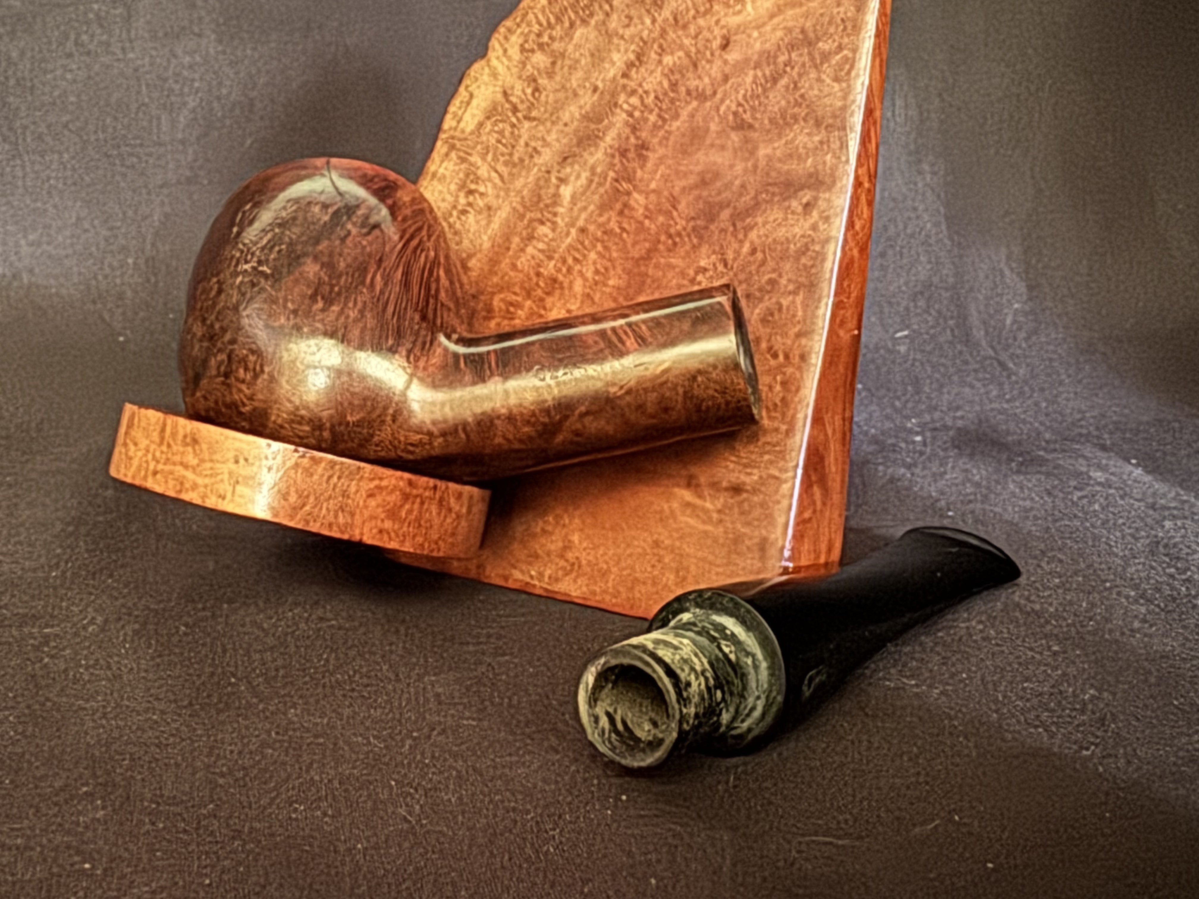 ROPP Classic Shape 141 Smooth Straight Apple Vulcanite Stem 9mm Filter Estate Pipe 7