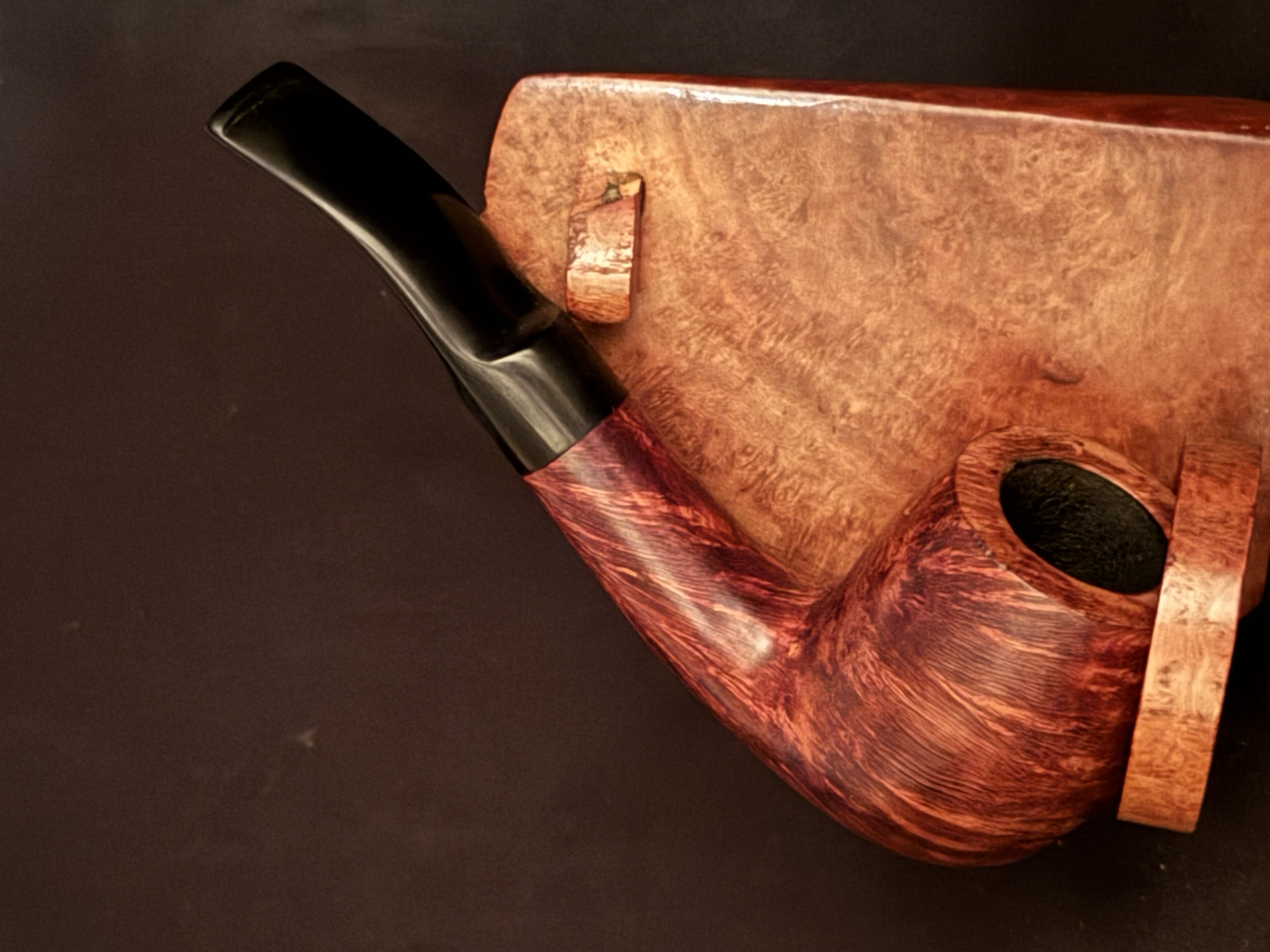 Ropp Jura ps 102 Bent Large Billiard Vulcanite Estate Pipe 2