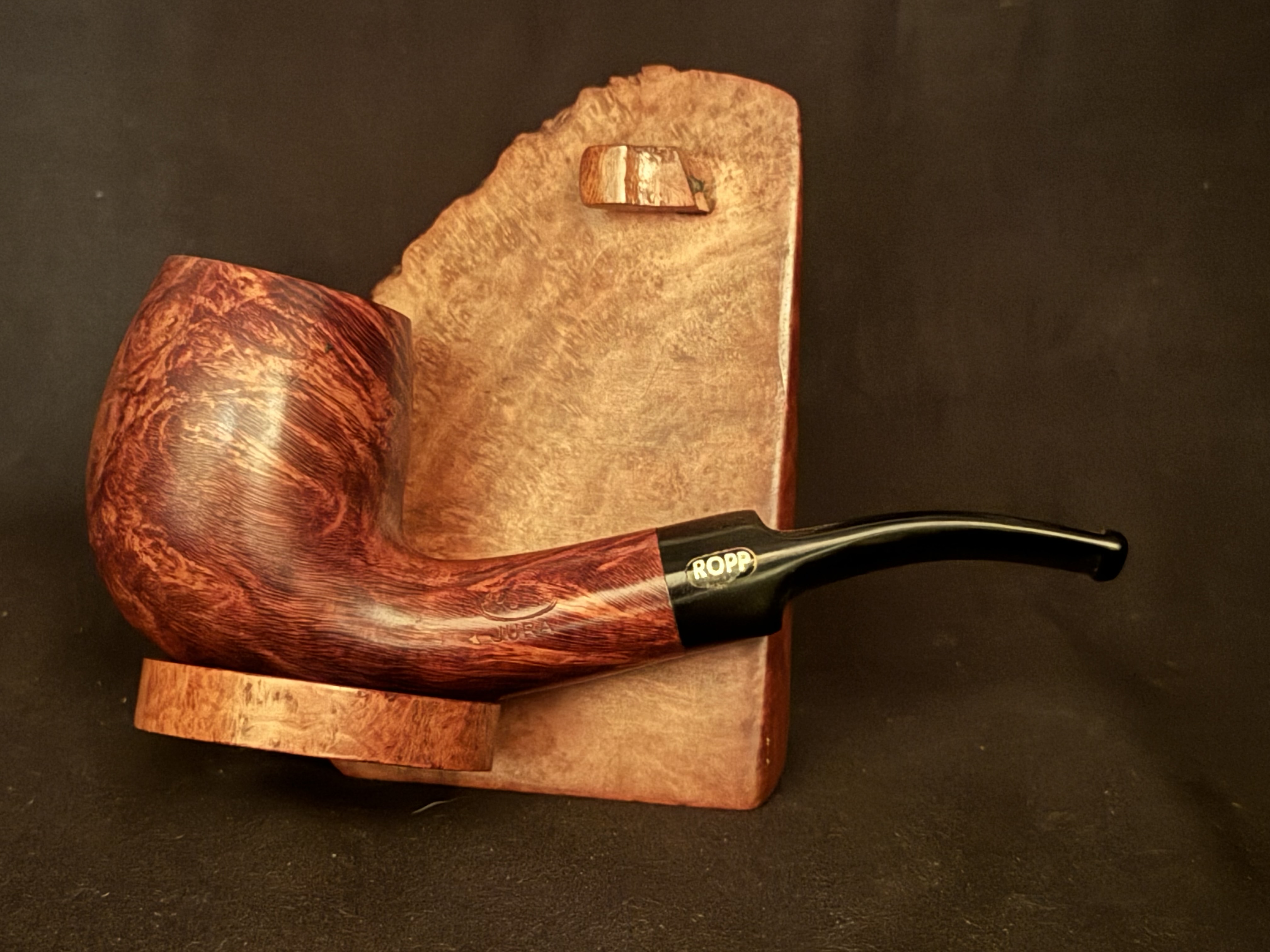 Ropp Jura ps 102 Bent Large Billiard Vulcanite Estate Pipe 3