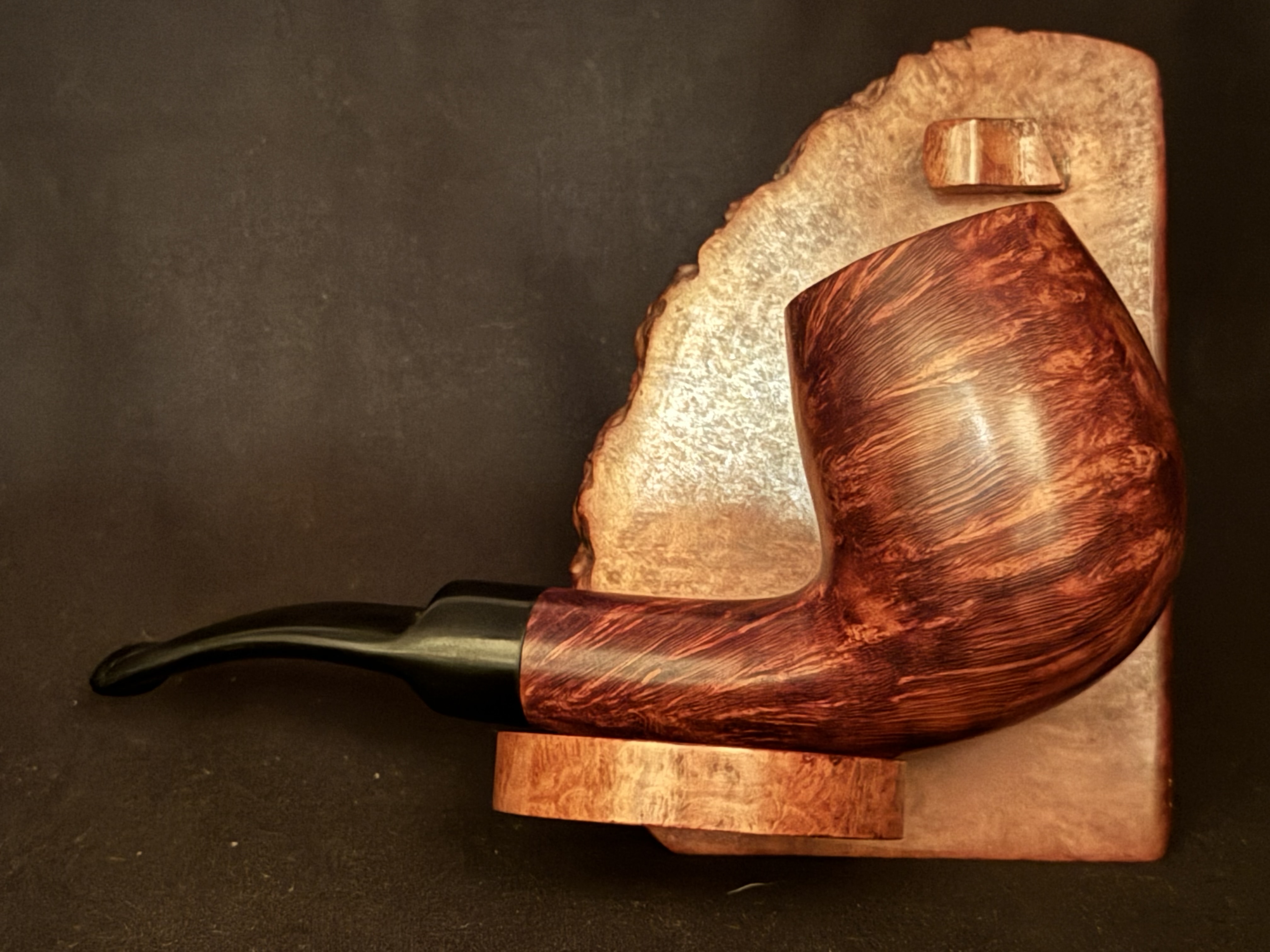 Ropp Jura ps 102 Bent Large Billiard Vulcanite Estate Pipe 4