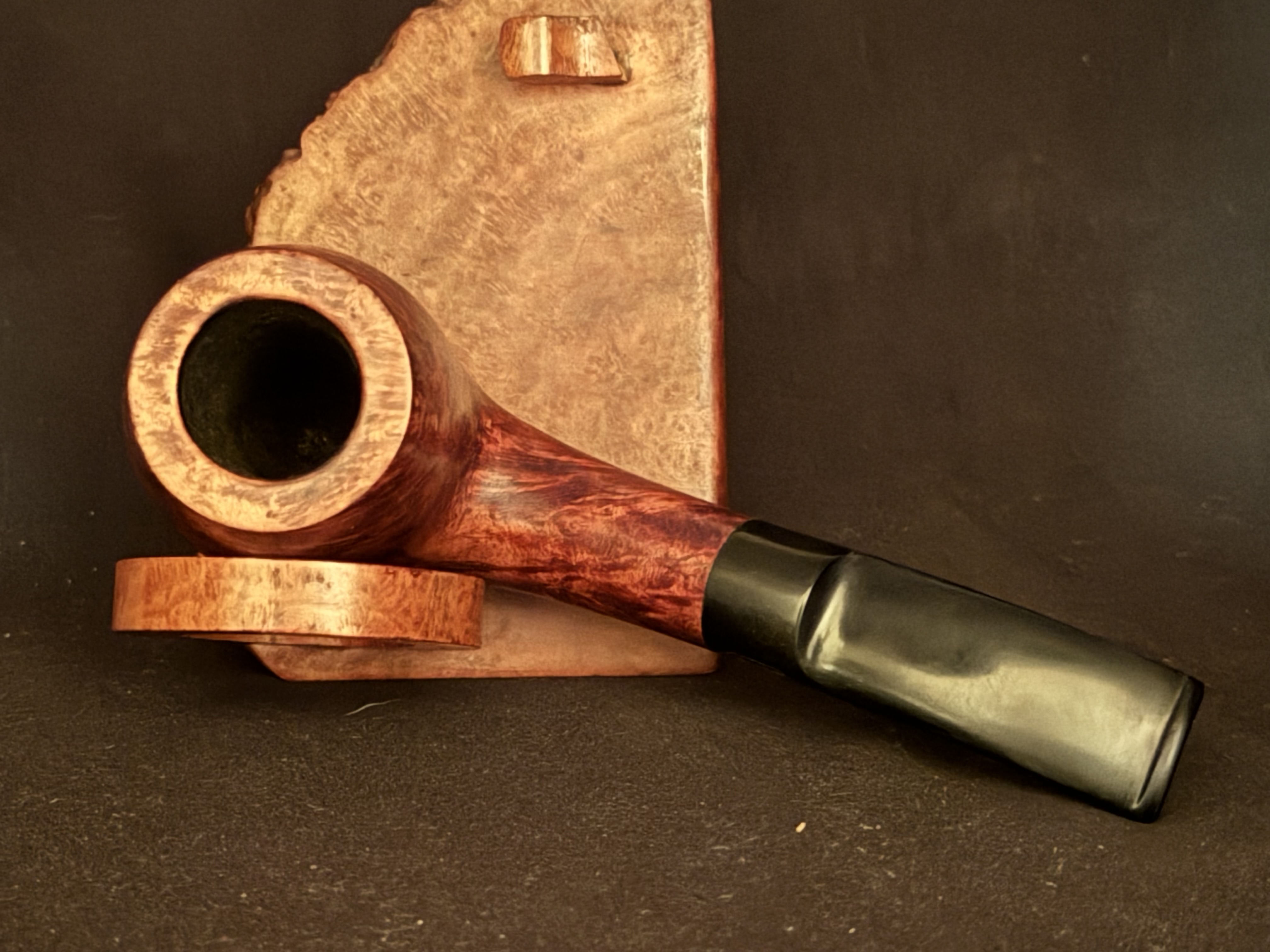 Ropp Jura ps 102 Bent Large Billiard Vulcanite Estate Pipe 5