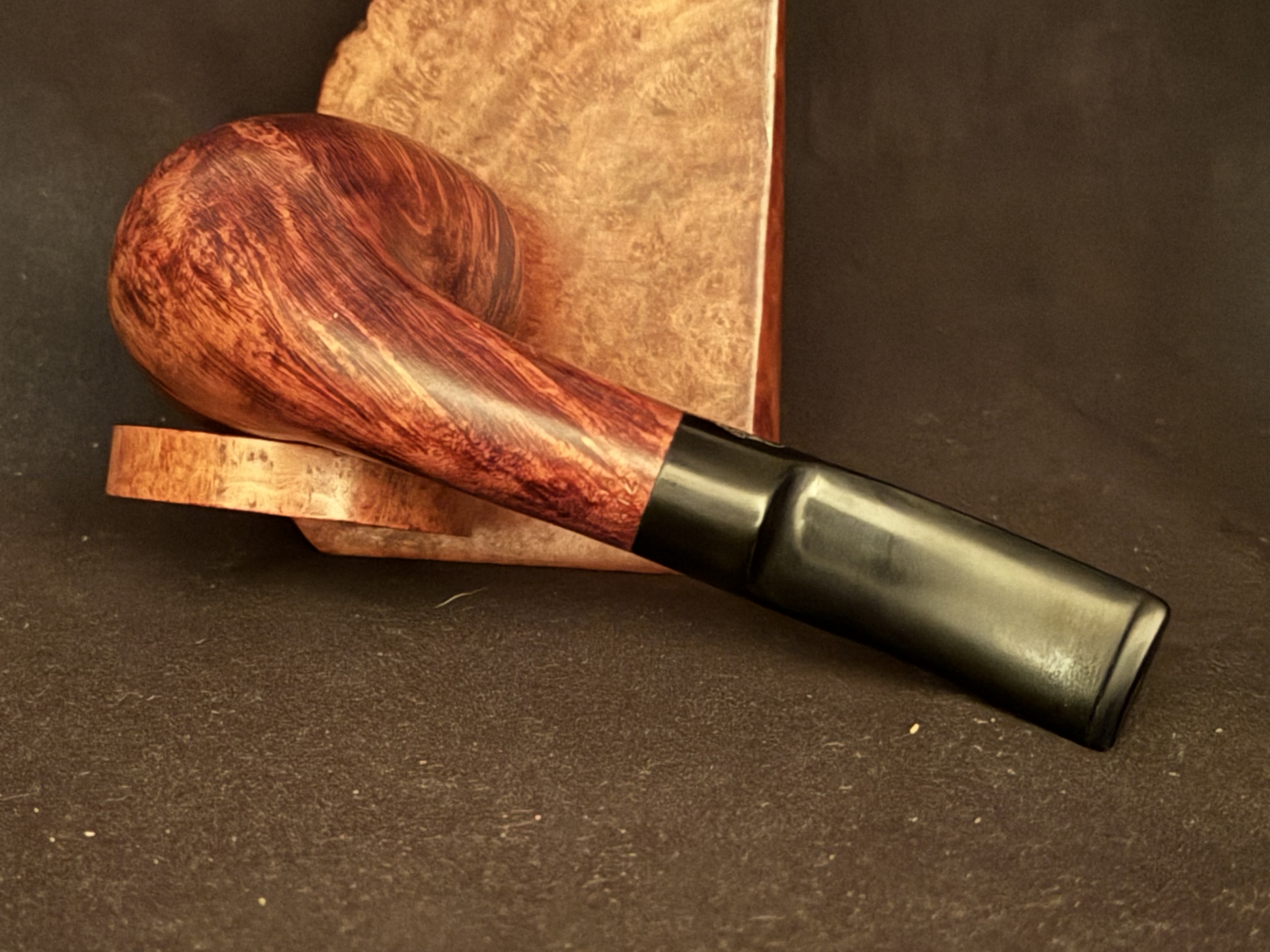 Ropp Jura ps 102 Bent Large Billiard Vulcanite Estate Pipe 6