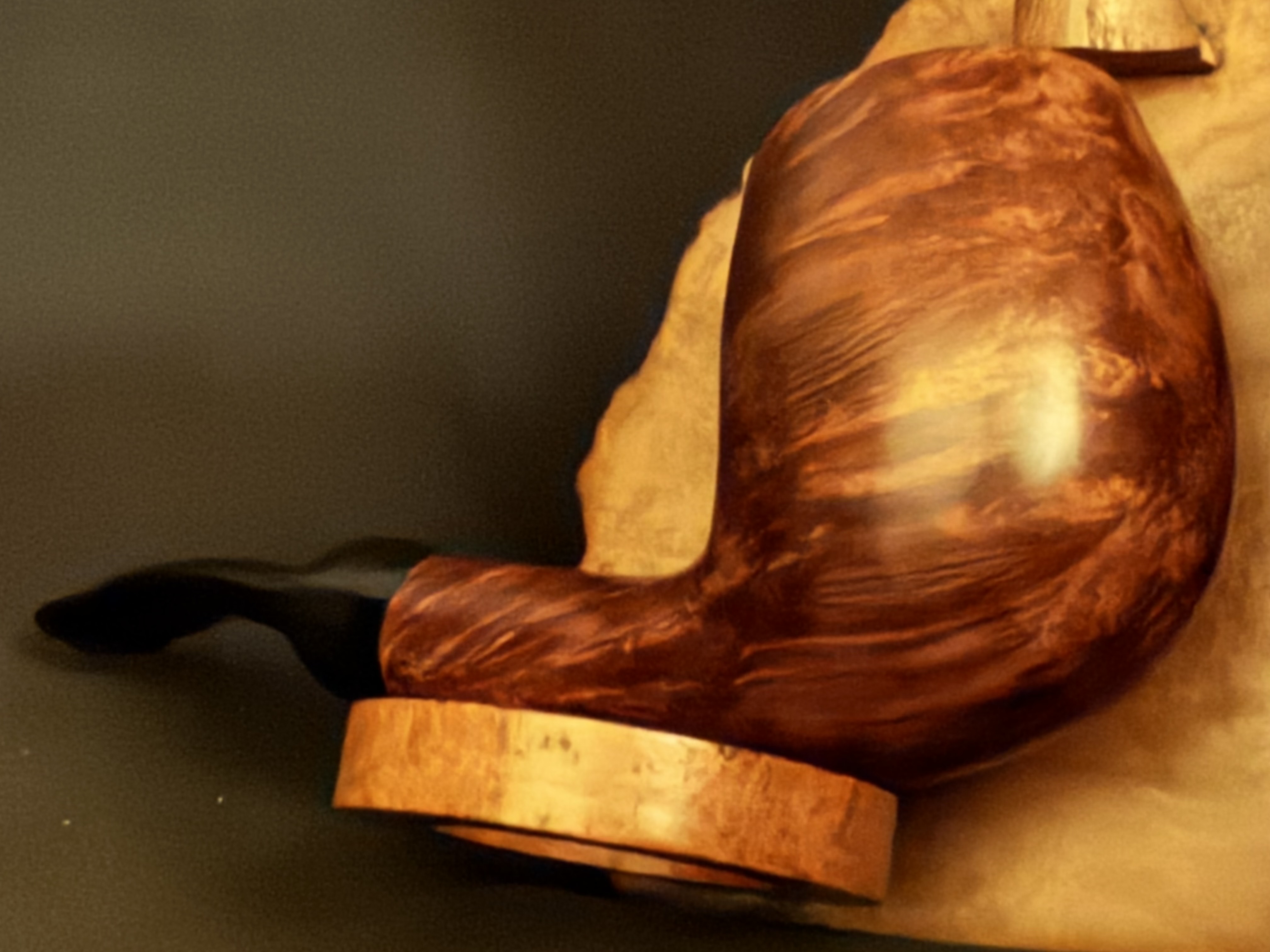 Ropp Jura ps 102 Bent Large Billiard Vulcanite Estate Pipe 7