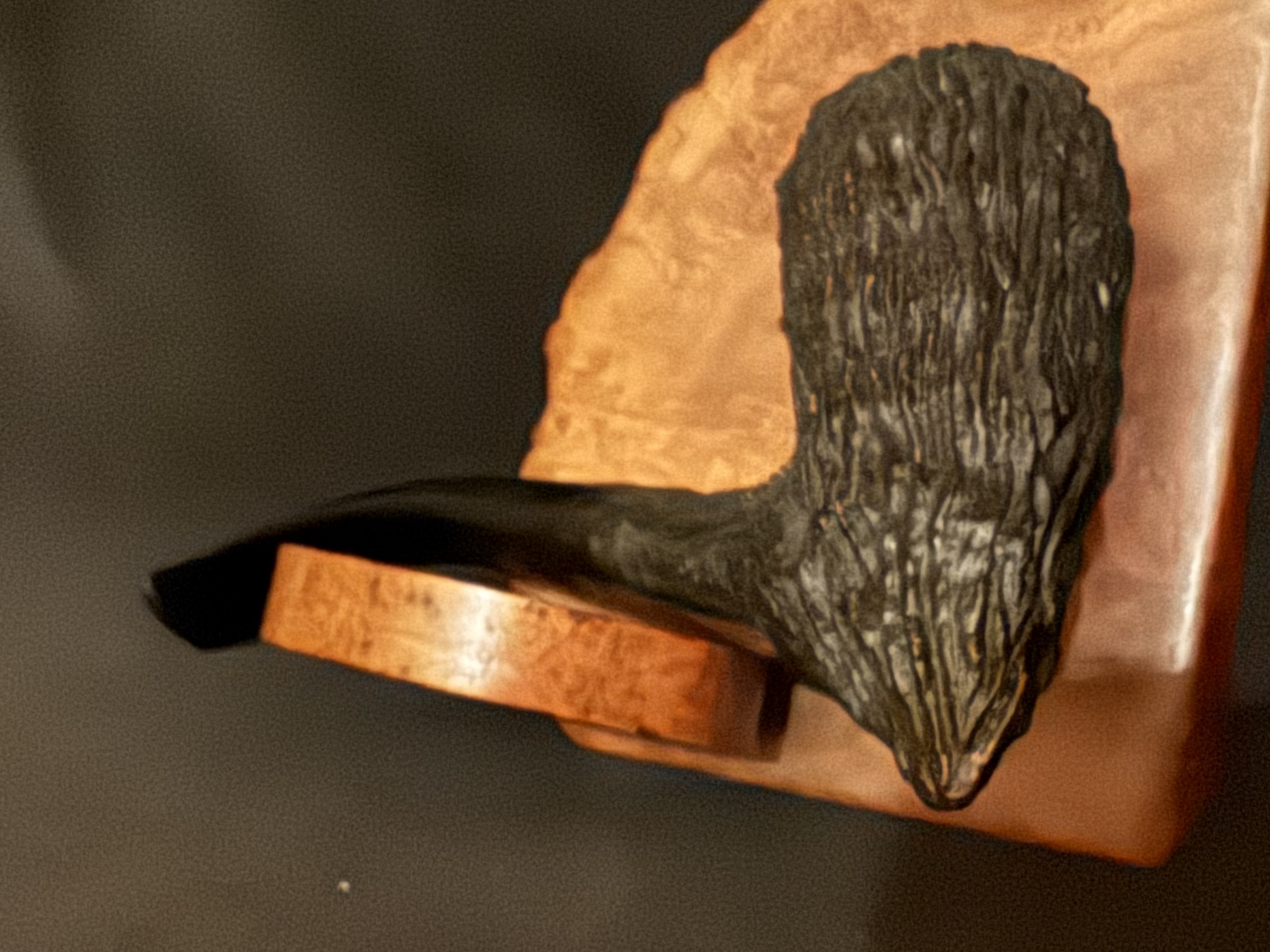 Spitfire Genuine Briar 8507 Danish Pickaxe Rustic Bent Vulcanite Fishtail Estate Pipe 8