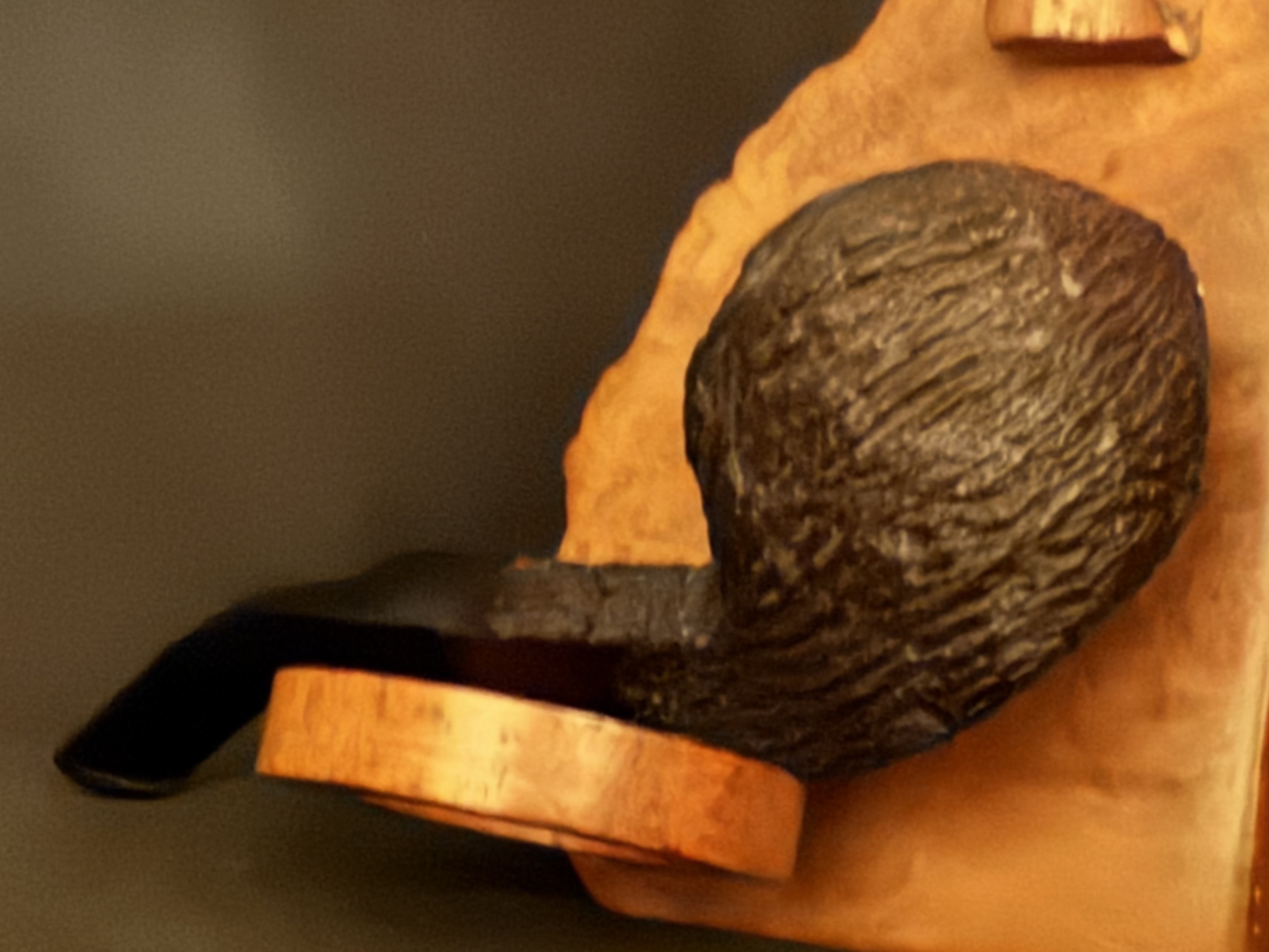 Hyde Park London Made Ruggy 409 Bent Bulldog Sandblast Rusticated Vulcanite Saddle Stem Estate Pipe 7