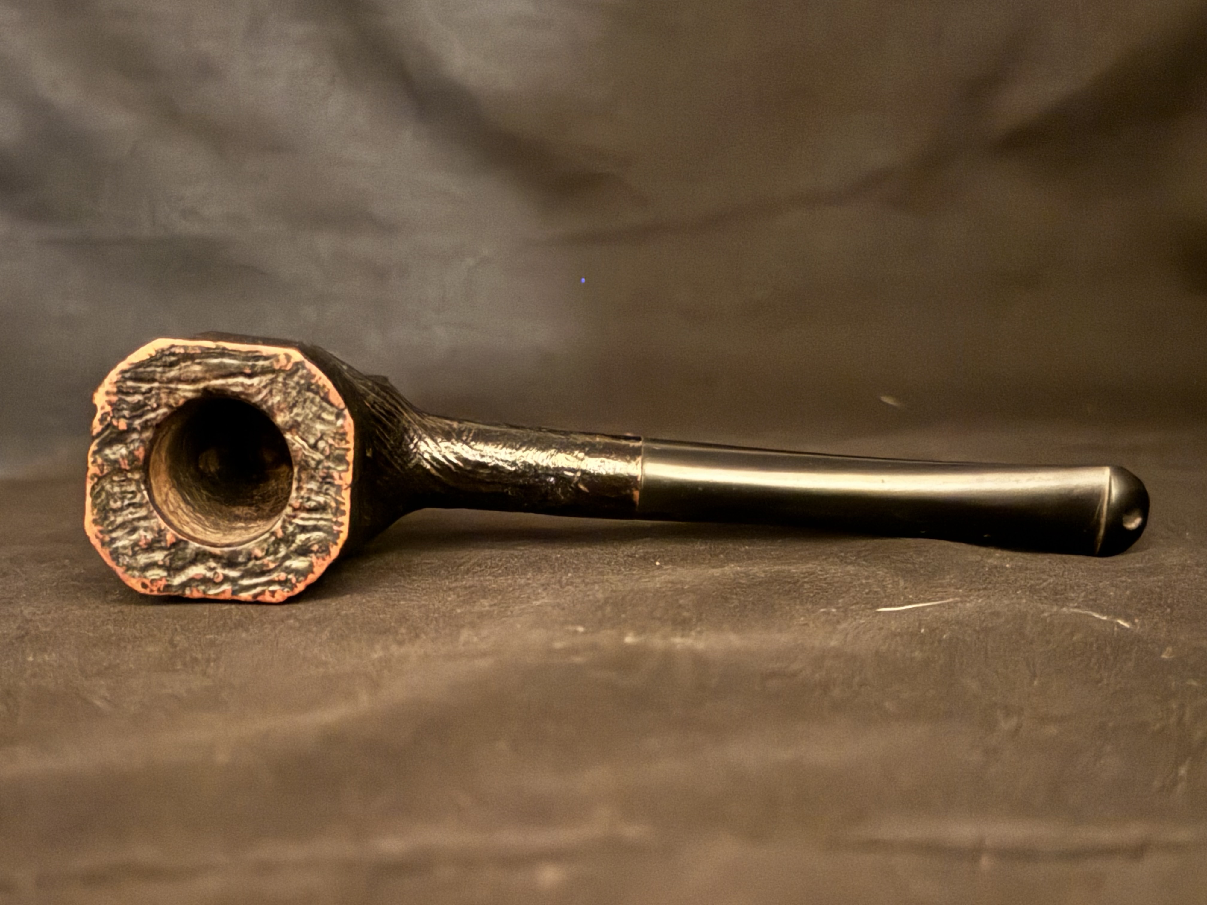 James Bond 007 / 18 Sandblast Straight Paneled Bowl Vulcanite Estate Pipe 3