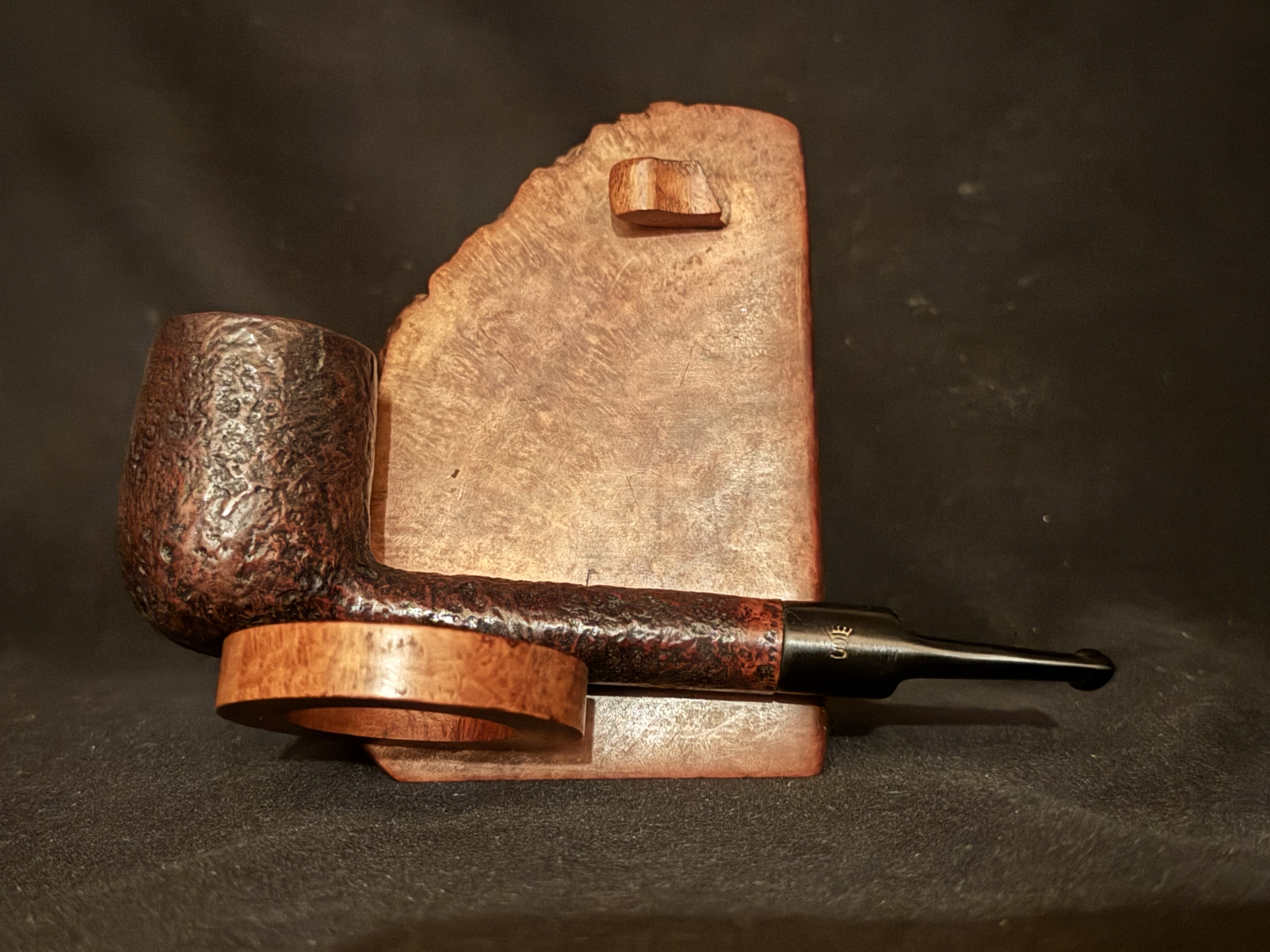 Stanwell Royal 98 Sandblast Straight Lovat Danish Estate Pipe Saddle Stem 3