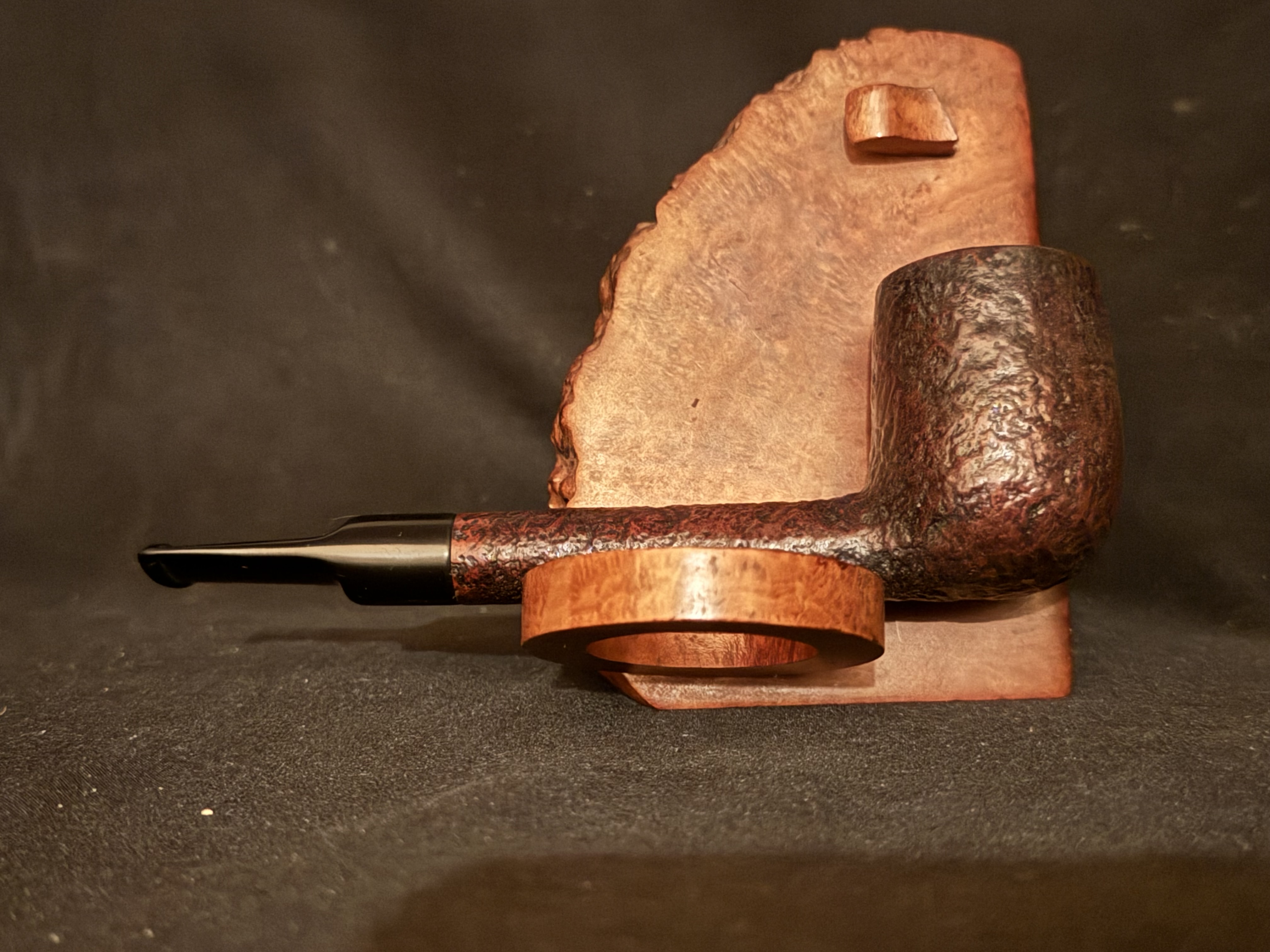Stanwell Royal 98 Sandblast Straight Lovat Danish Estate Pipe Saddle Stem 4