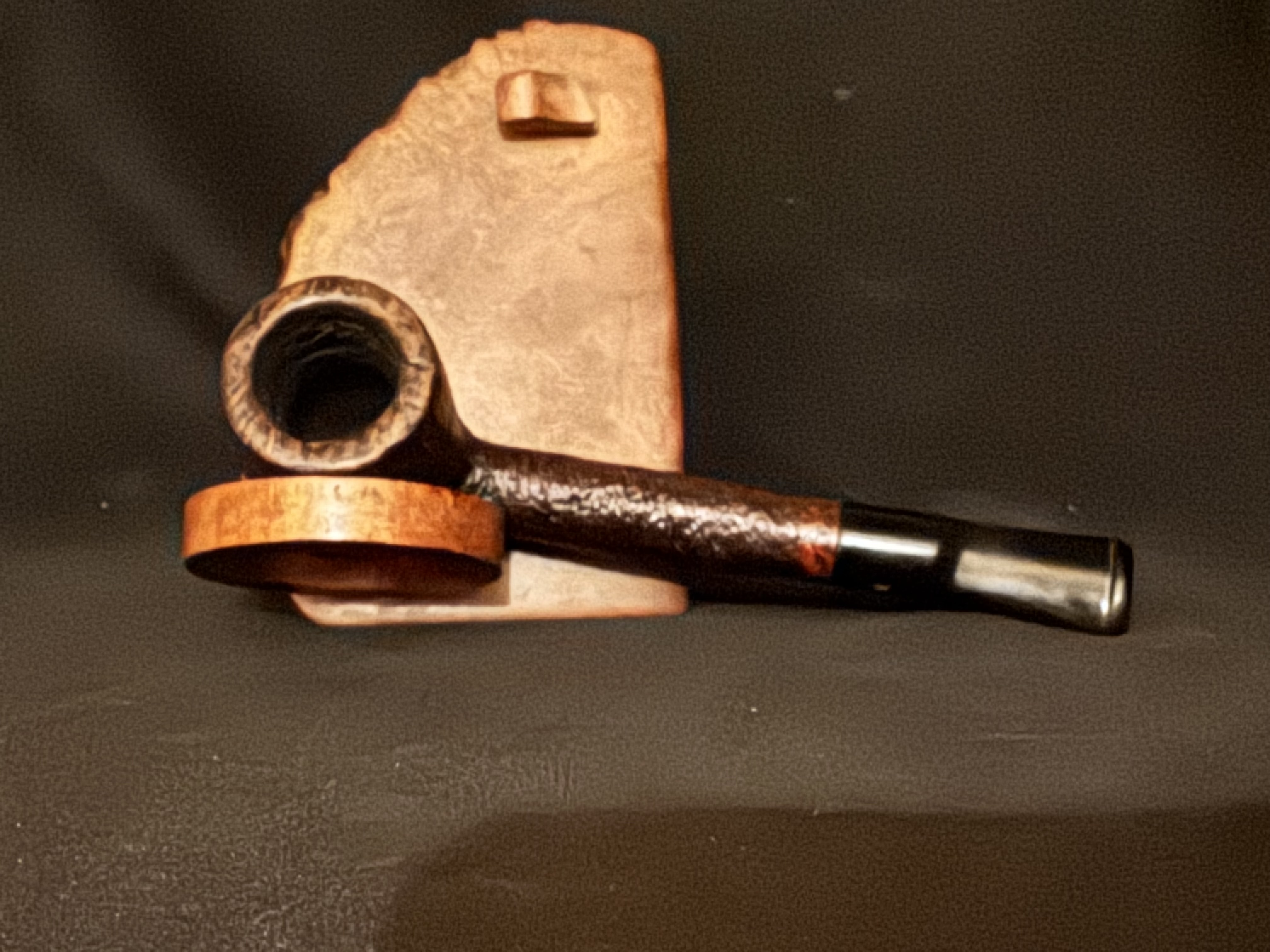 Stanwell Royal 98 Sandblast Straight Lovat Danish Estate Pipe Saddle Stem 5