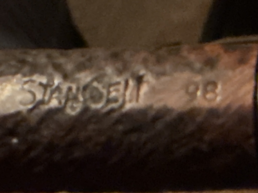 Stanwell Royal 98 Sandblast Straight Lovat Danish Estate Pipe Saddle Stem 11