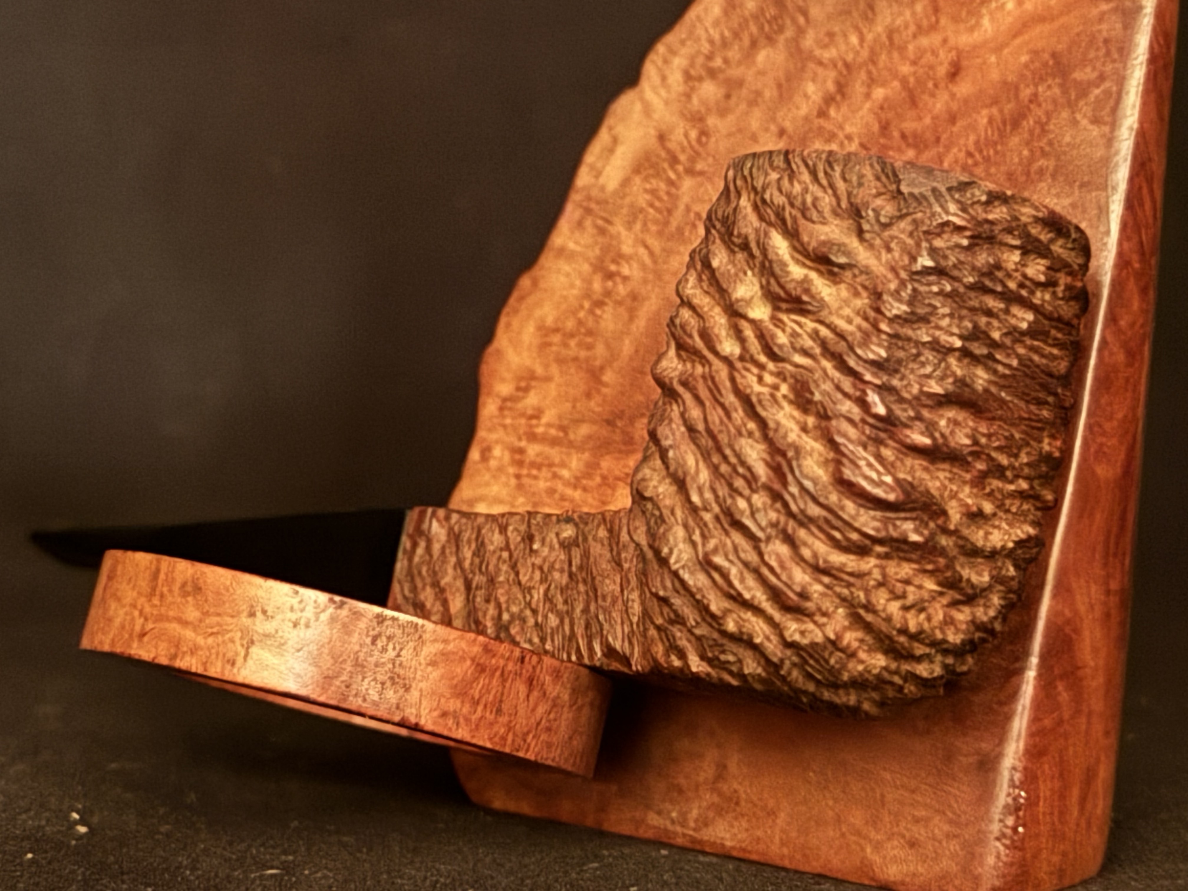 Vuillard Toulouse Saint Claude 450 Rough Sandblast Square Panel Vulcanite Stem Estate Pipe