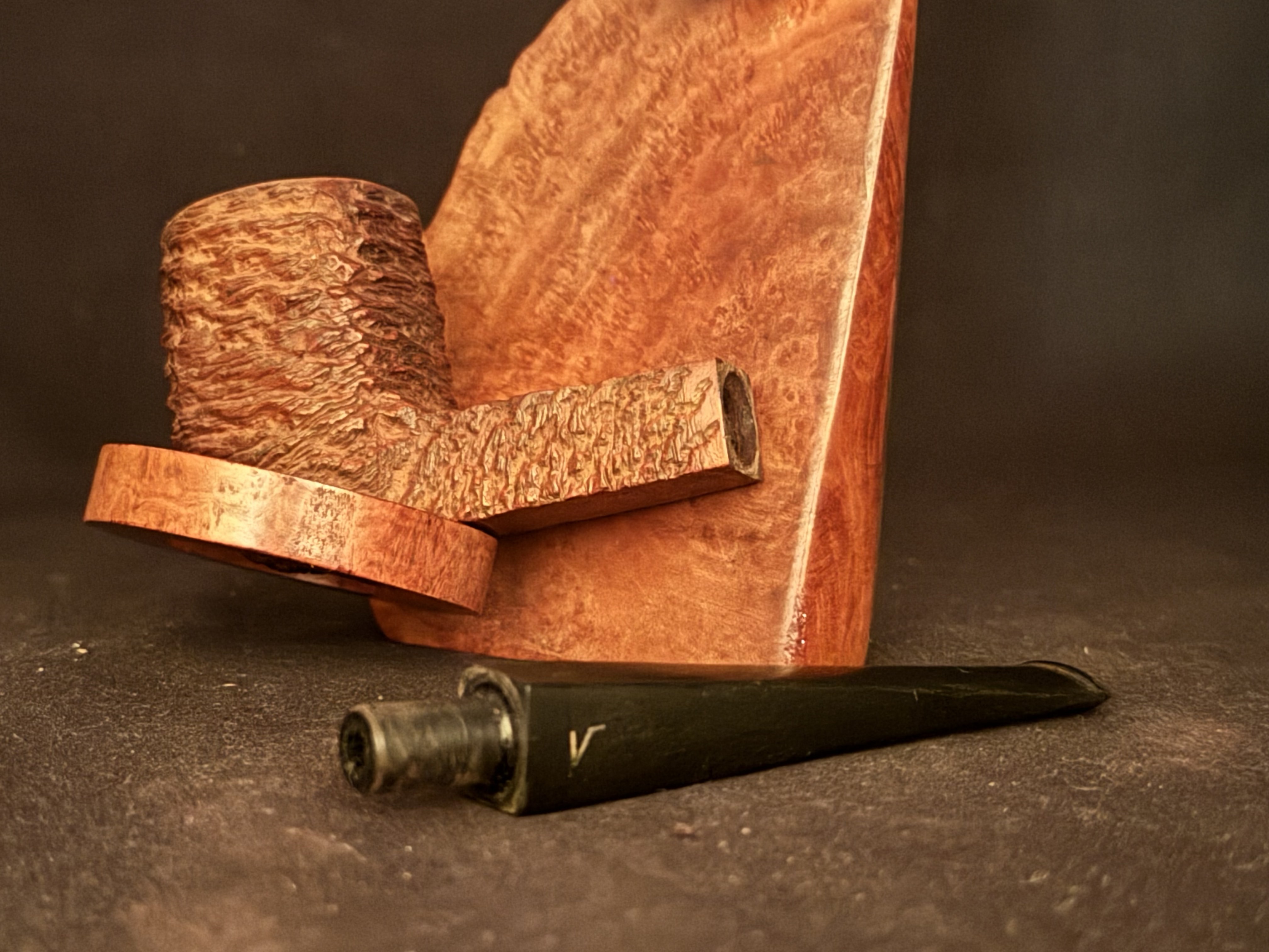Vuillard Toulouse Saint Claude 450 Rough Sandblast Square Panel Vulcanite Stem Estate Pipe 3