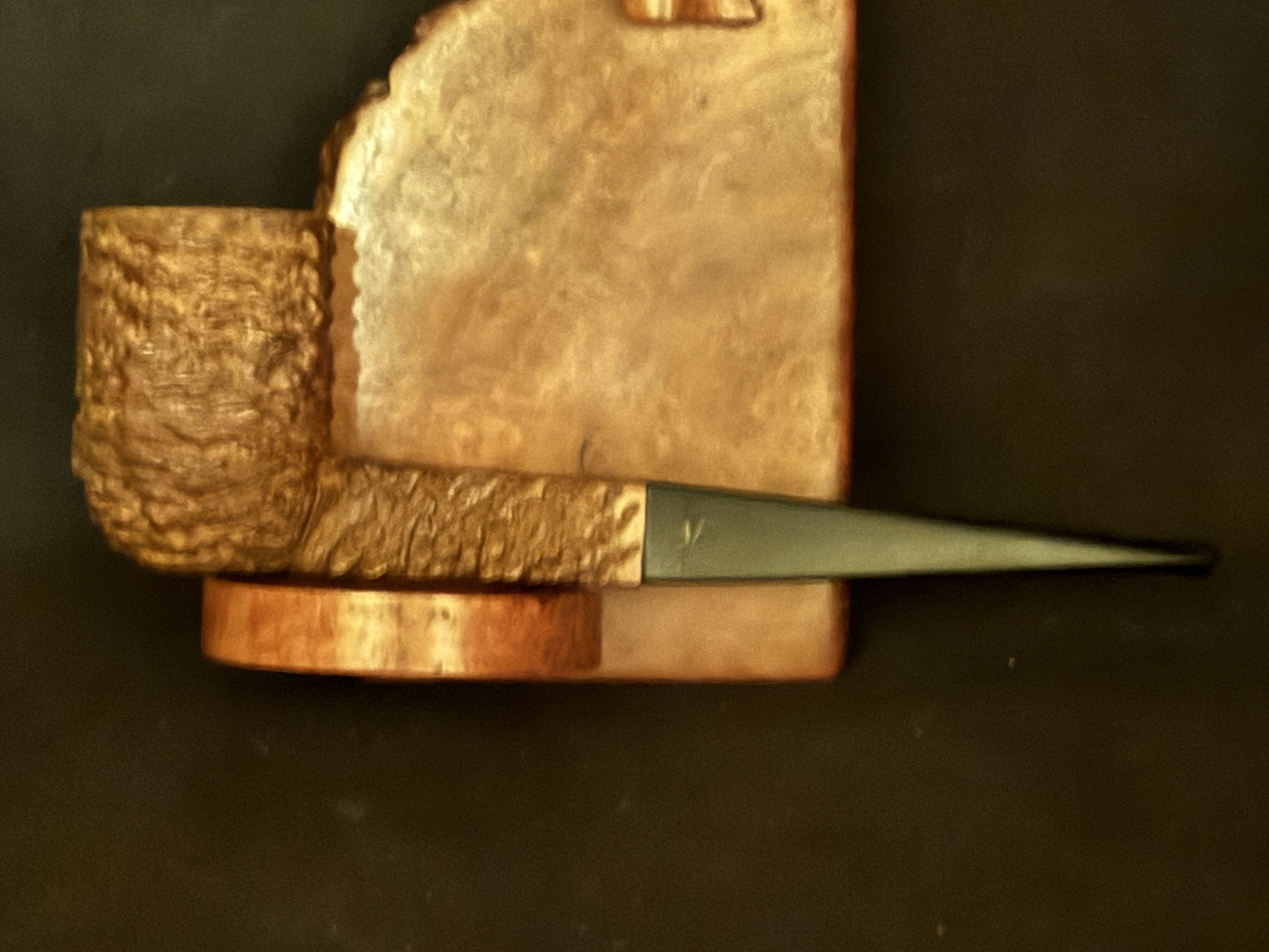 Vuillard Toulouse Saint Claude 450 Rough Sandblast Square Panel Vulcanite Stem Estate Pipe 4