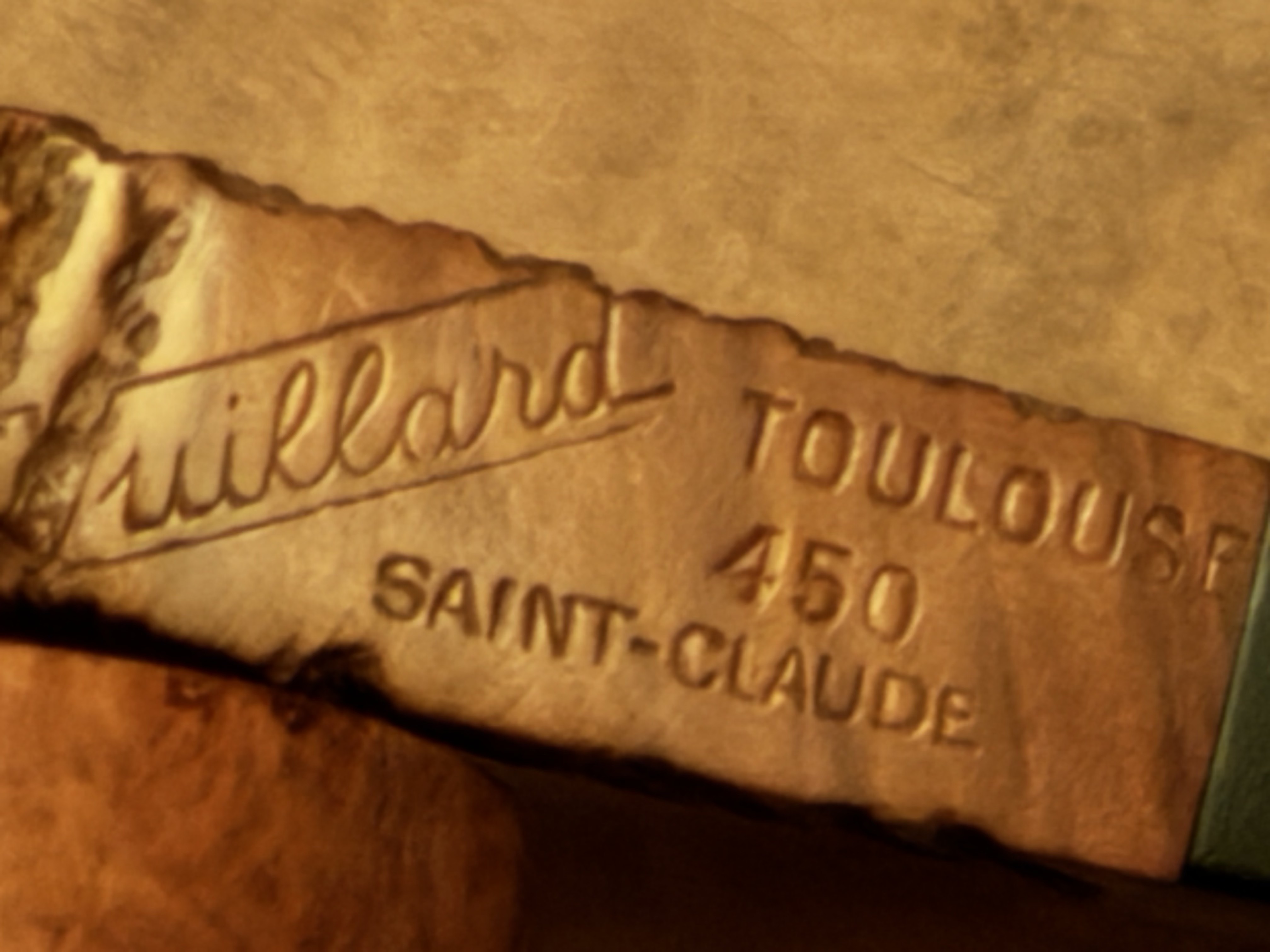 Vuillard Toulouse Saint Claude 450 Rough Sandblast Square Panel Vulcanite Stem Estate Pipe 6