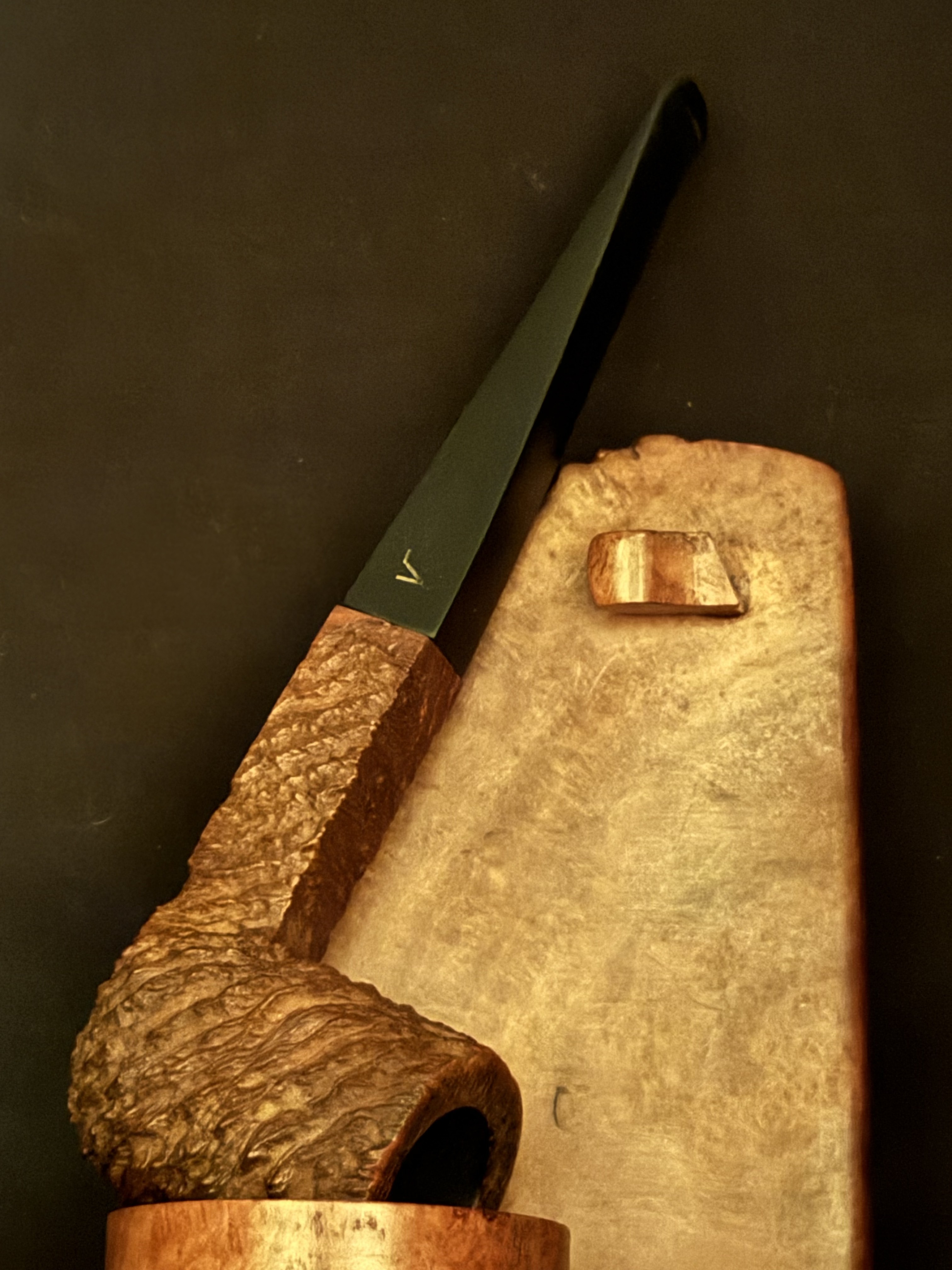 Vuillard Toulouse Saint Claude 450 Rough Sandblast Square Panel Vulcanite Stem Estate Pipe 8