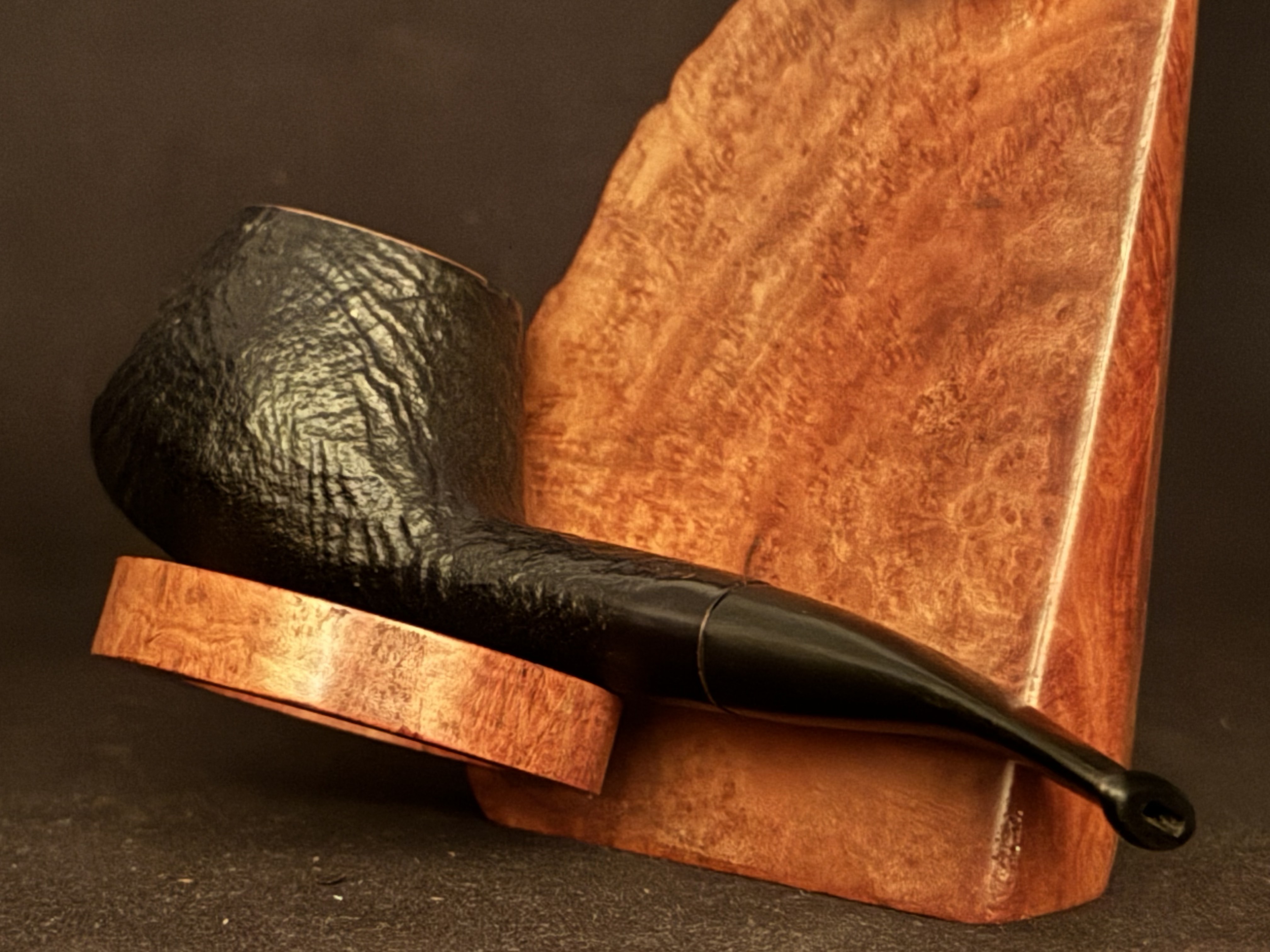 Stubby Pipe Real Briar Freehand Volcano Sandblast Vest Pocket Nosewarmer Estate Pipe 2