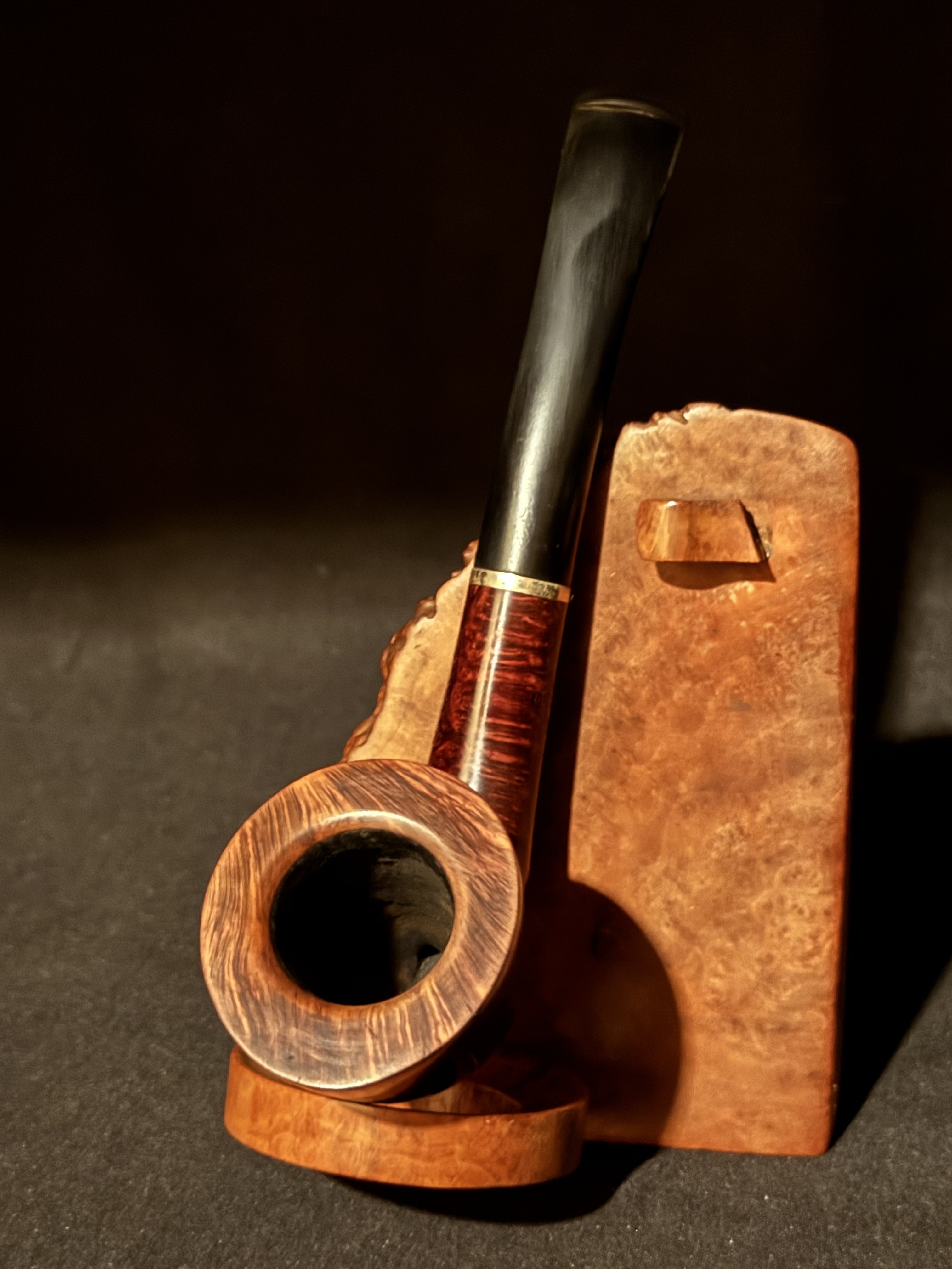 Savinelli 920 KS Bent Dublin Estate Pipe, Burgundy Finish, 6mm Filter 2