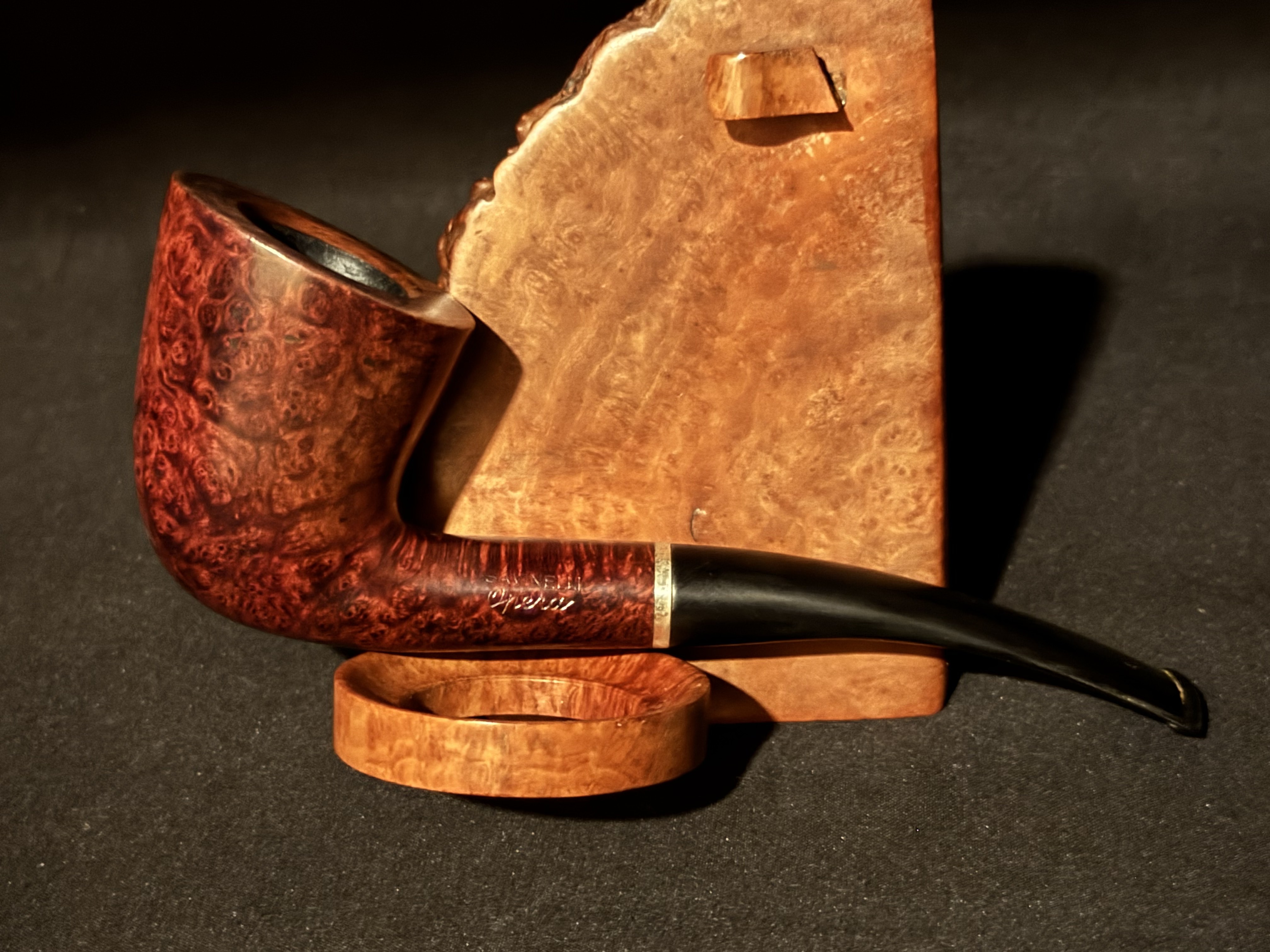 Savinelli 920 KS Bent Dublin Estate Pipe, Burgundy Finish, 6mm Filter 3