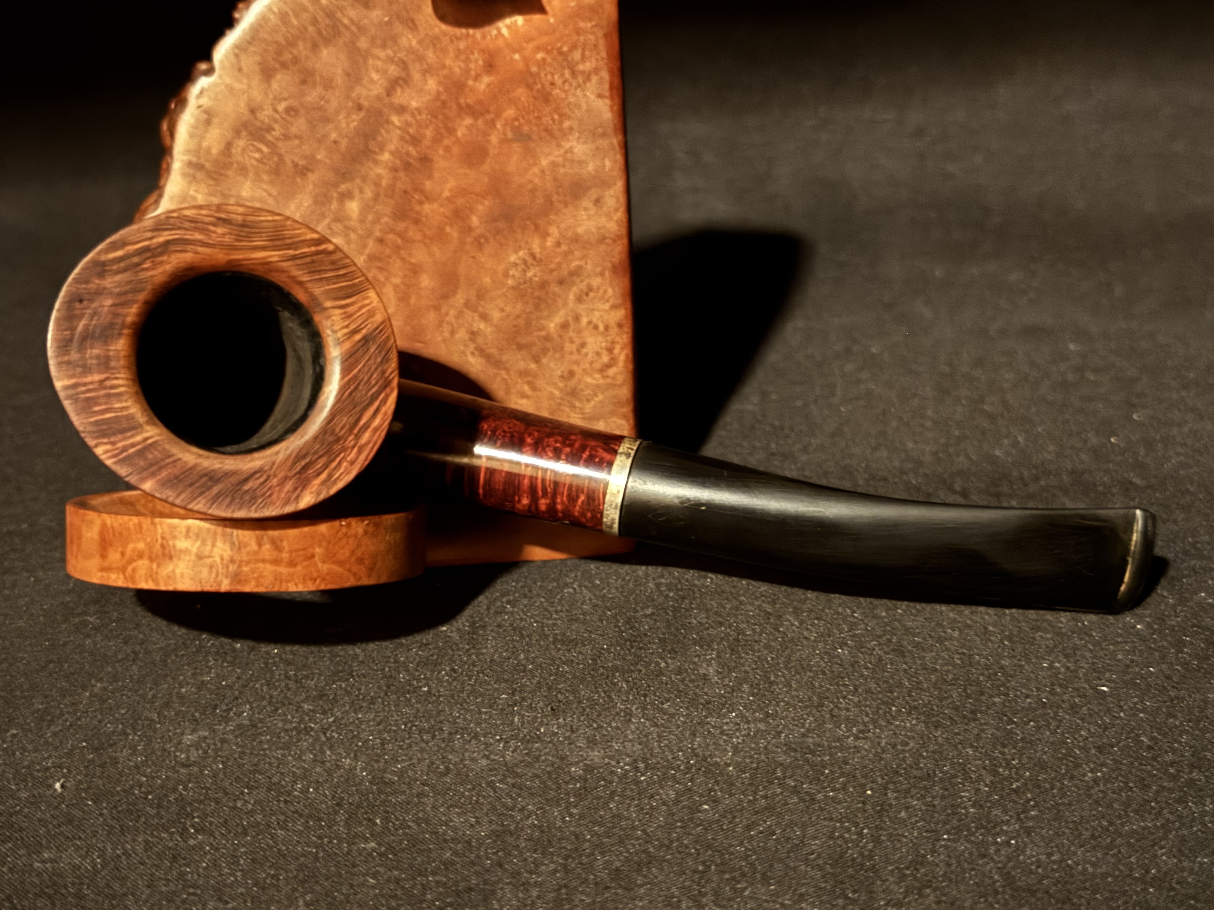 Savinelli 920 KS Bent Dublin Estate Pipe, Burgundy Finish, 6mm Filter 5