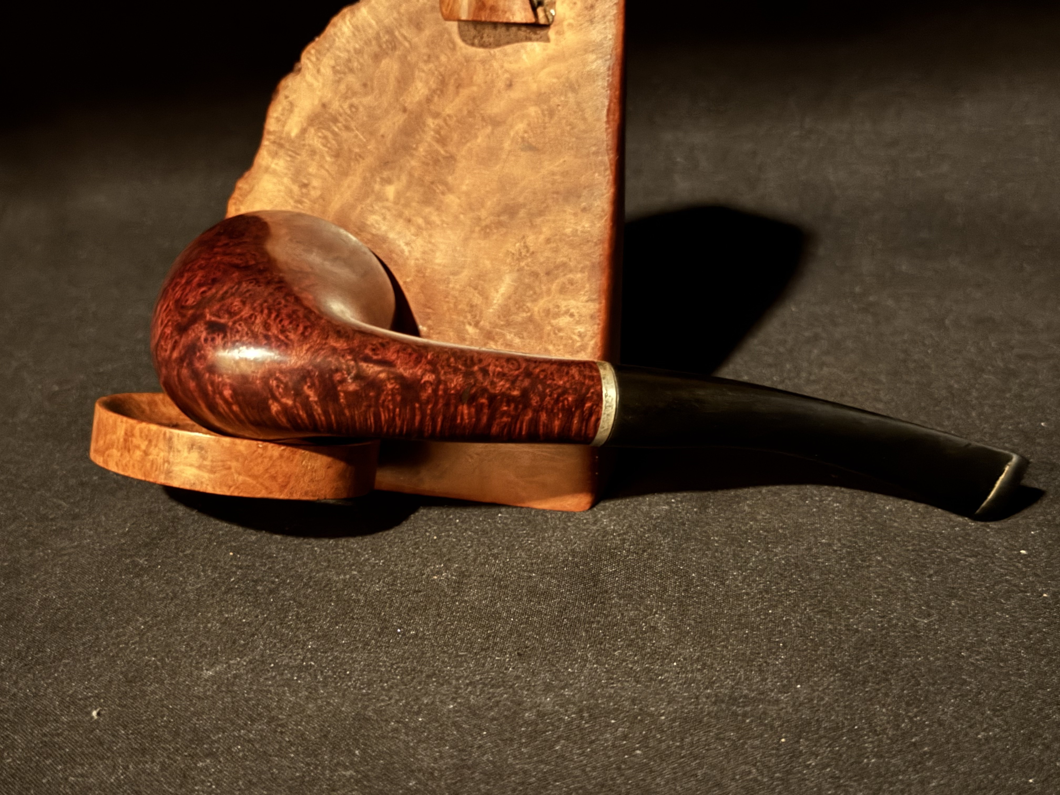 Savinelli 920 KS Bent Dublin Estate Pipe, Burgundy Finish, 6mm Filter 6