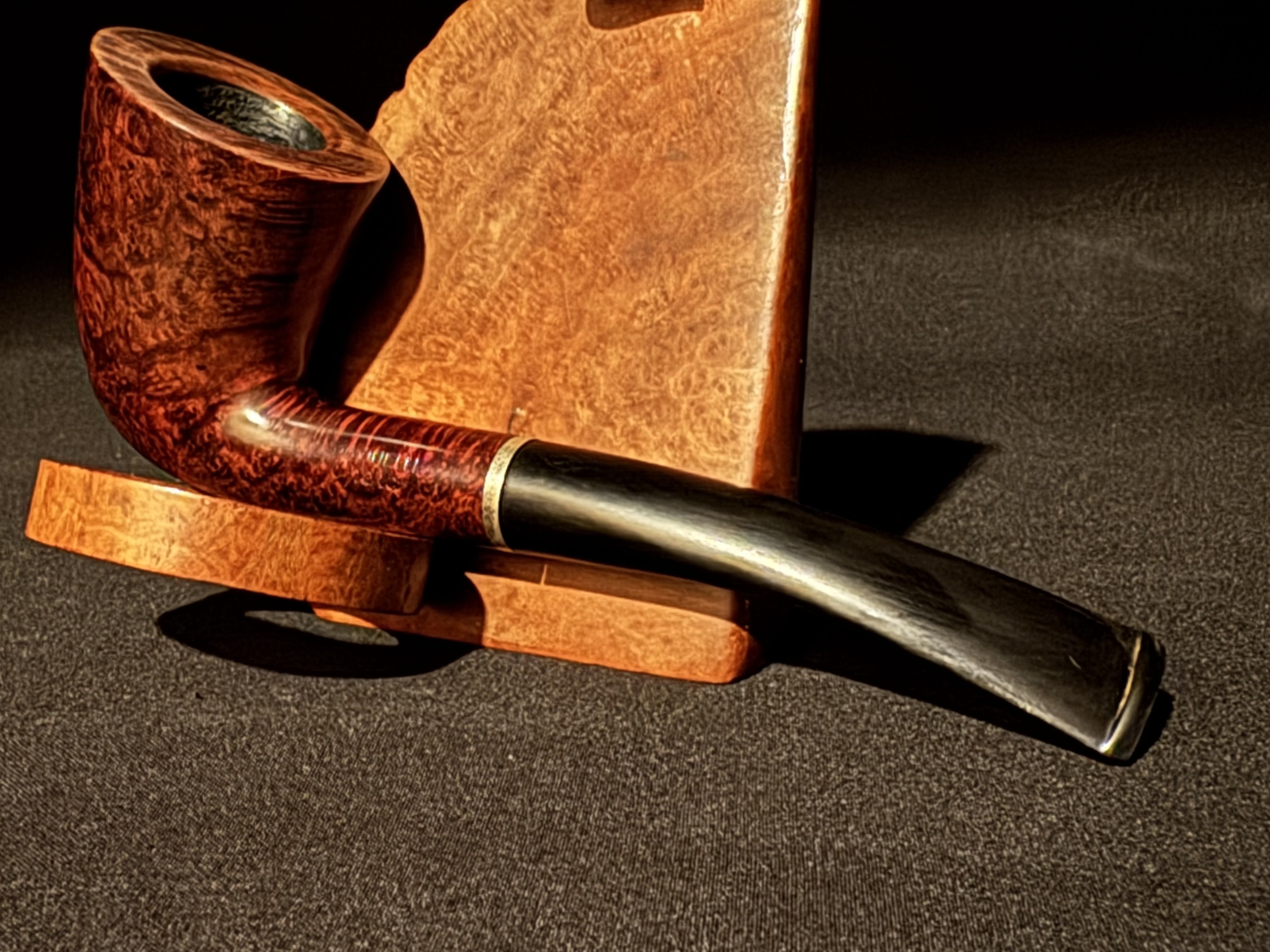 Savinelli 920 KS Bent Dublin Estate Pipe, Burgundy Finish, 6mm Filter 8