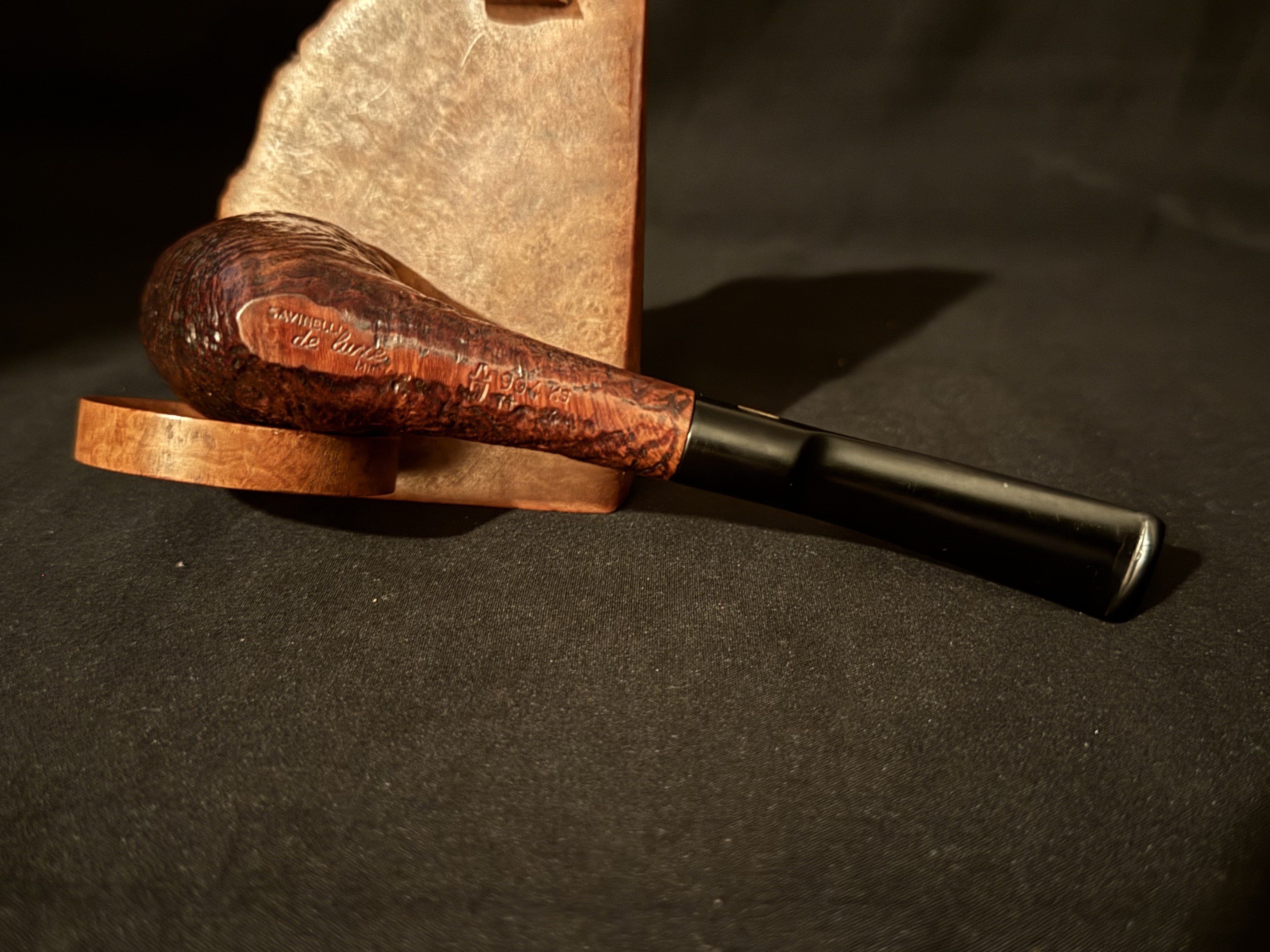 Savinelli Deluxe 904 KS Sandblast Dublin Oval Estate Pipe 6