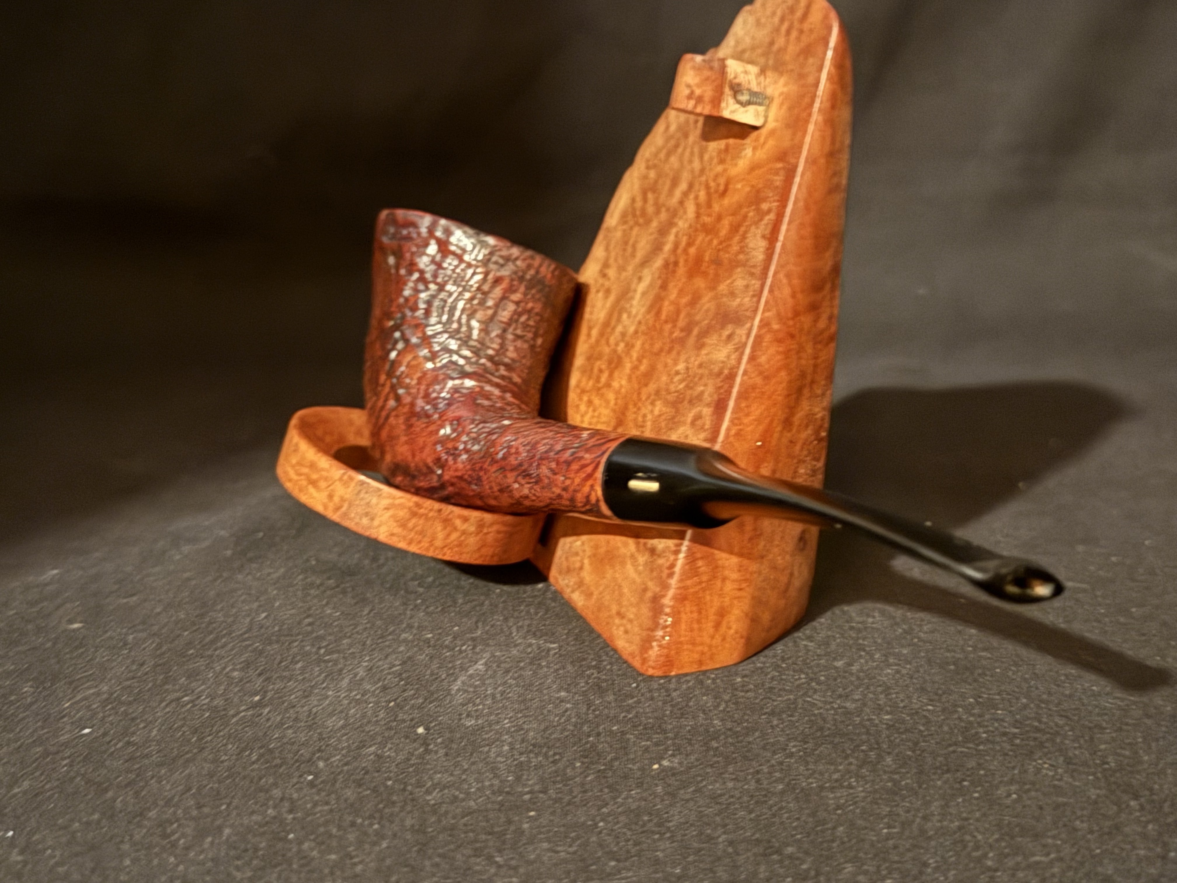Savinelli Deluxe 904 KS Sandblast Dublin Oval Estate Pipe 8