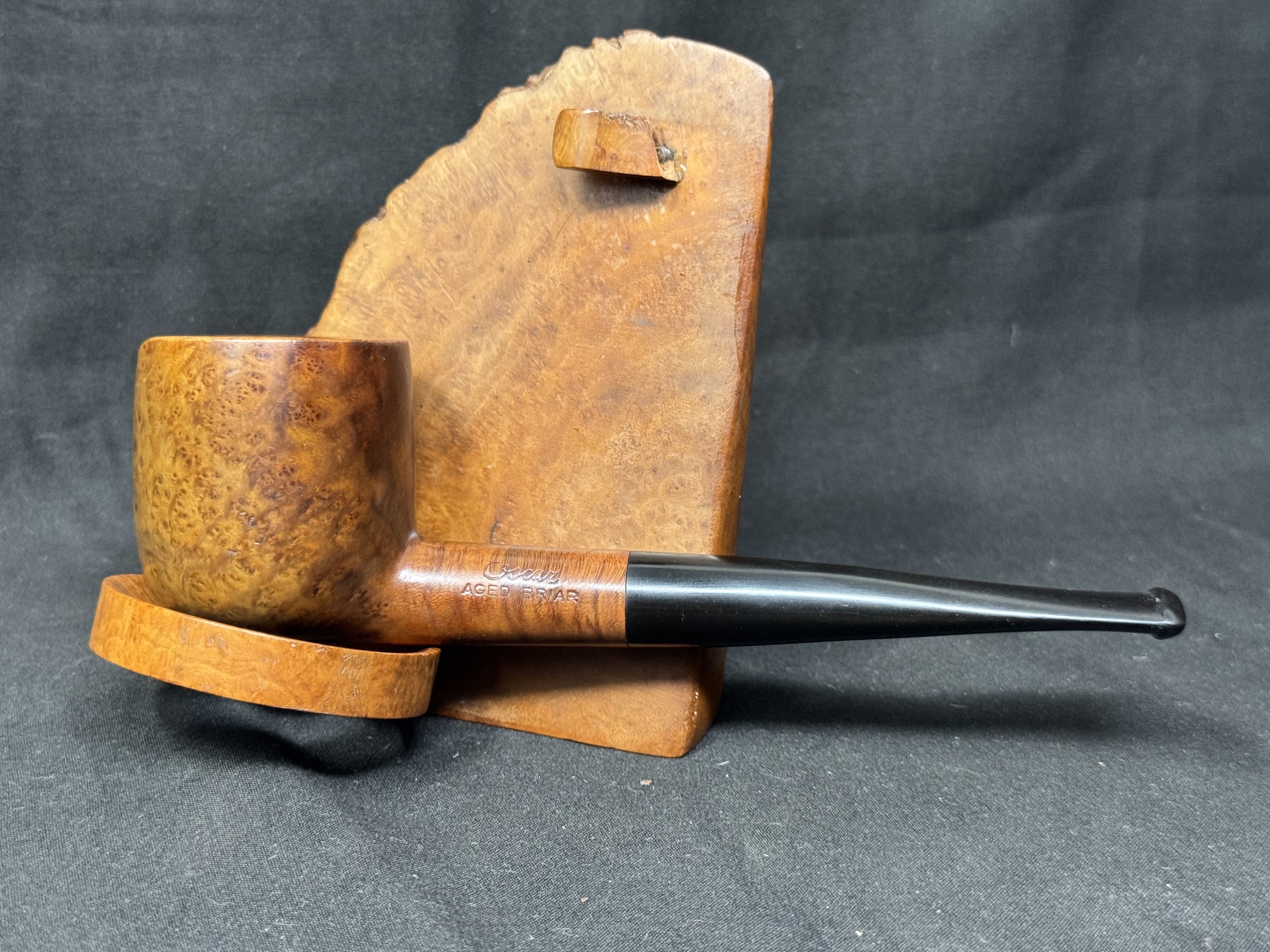 Savinelli Oscar Aged Briar Straight Smooth Billiard Estate Pipe 4