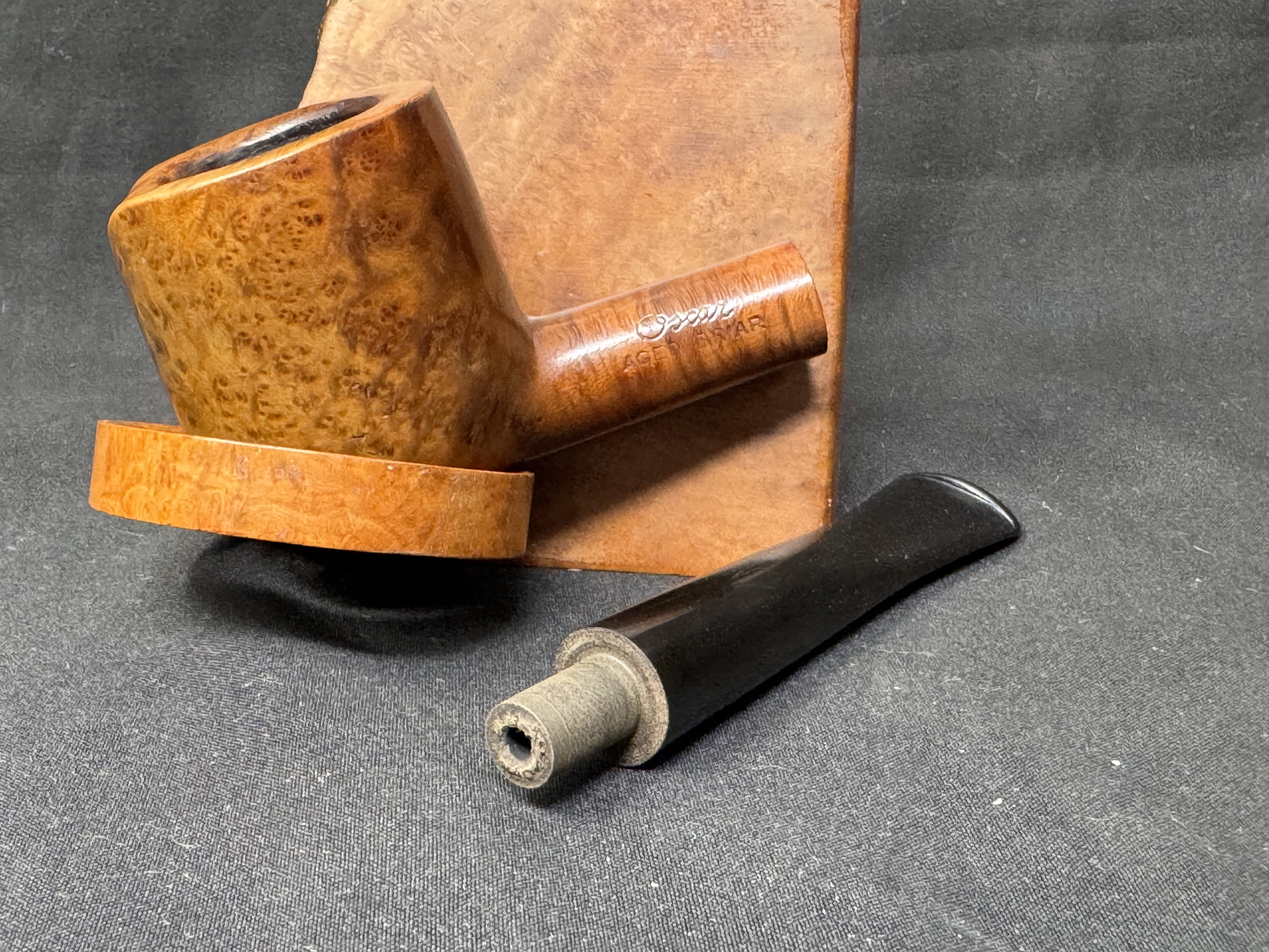 Savinelli Oscar Aged Briar Straight Smooth Billiard Estate Pipe 14