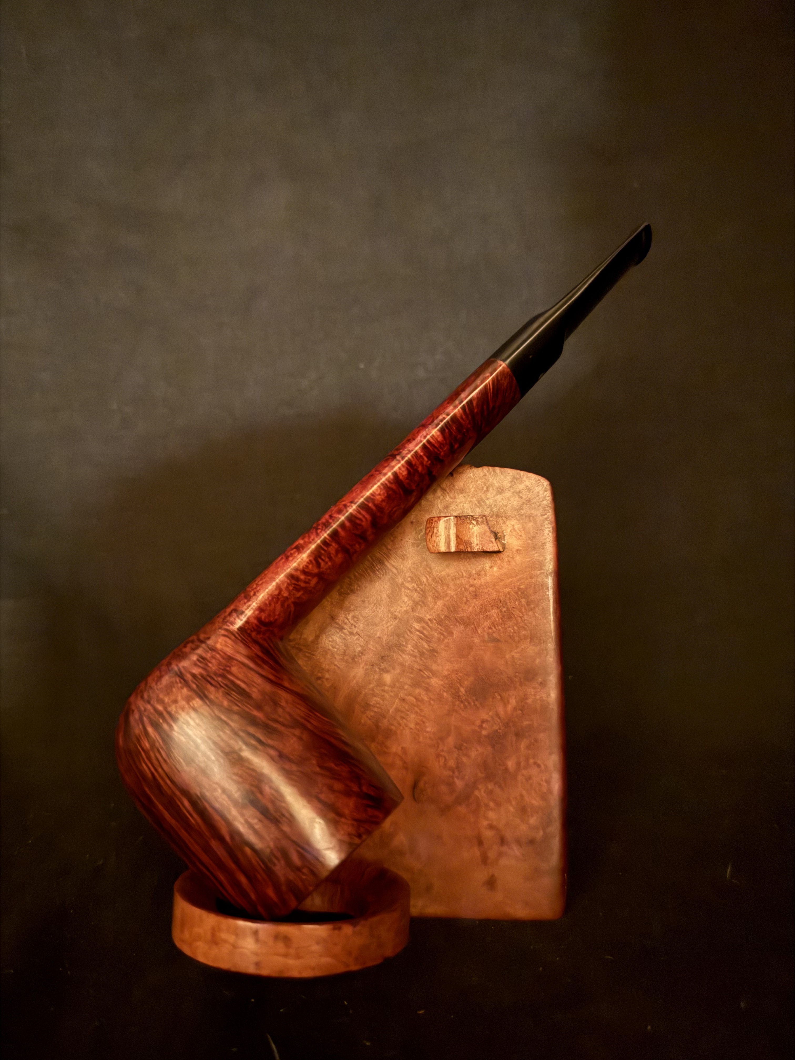Savinelli Punto Oro 803 EX Lumberman Estate Pipe, Smooth Finish, Extraordinaire Size, Original Sleeve, Italy 3