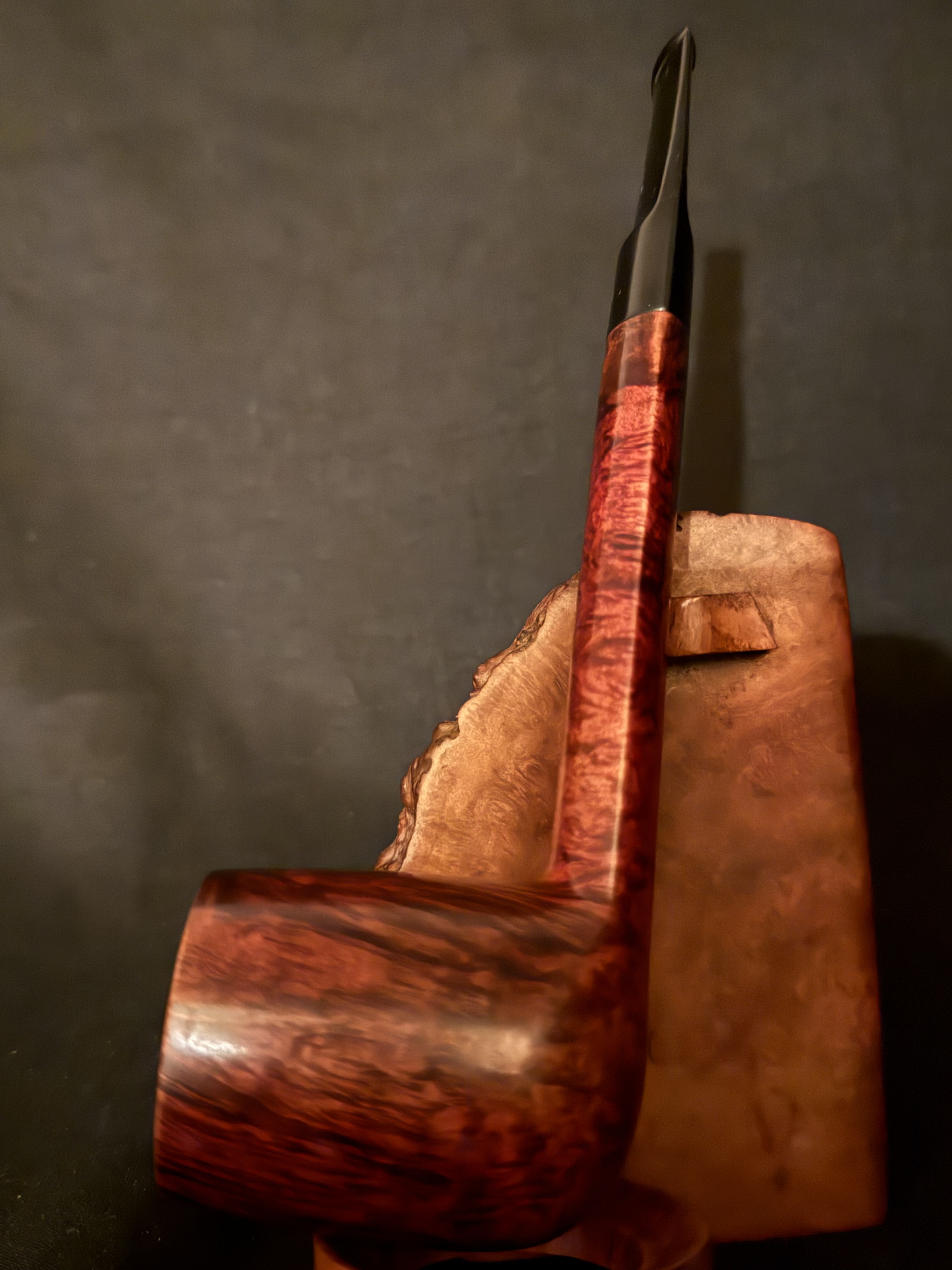 Savinelli Punto Oro 803 EX Lumberman Estate Pipe, Smooth Finish, Extraordinaire Size, Original Sleeve, Italy 5
