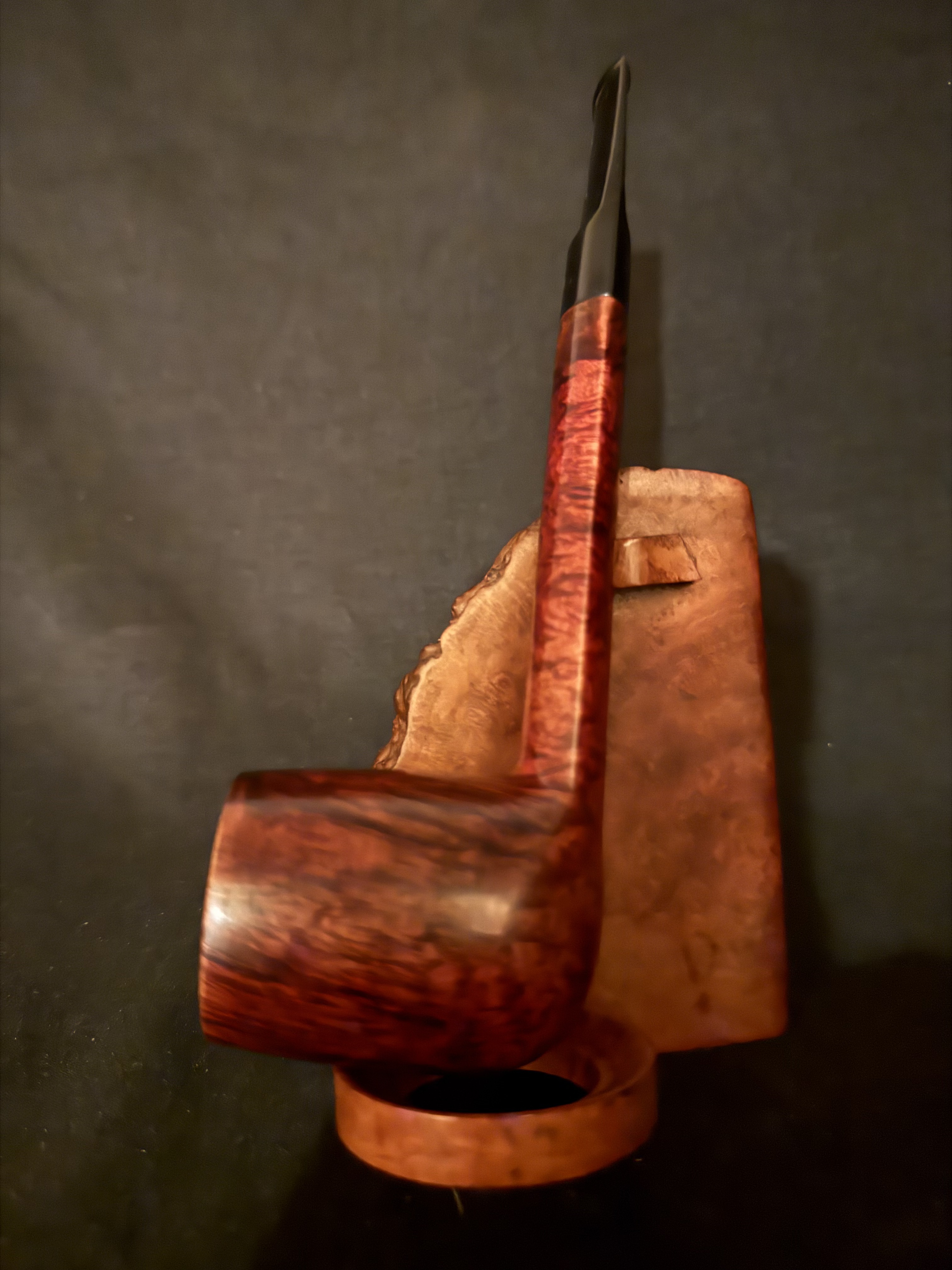 Savinelli Punto Oro 803 EX Lumberman Estate Pipe, Smooth Finish, Extraordinaire Size, Original Sleeve, Italy 6