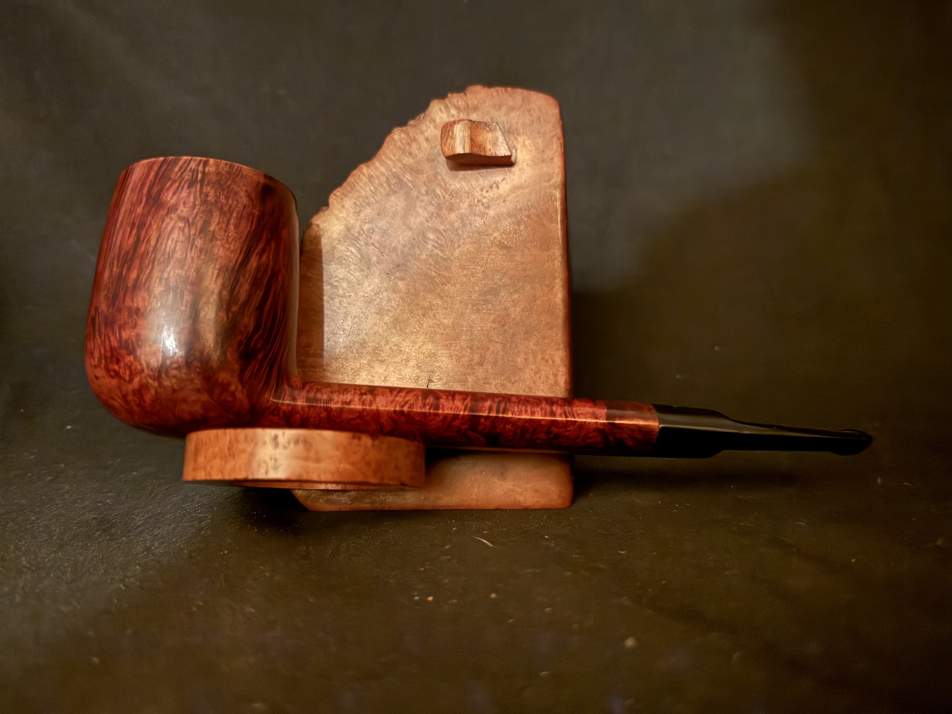 Savinelli Punto Oro 803 EX Lumberman Estate Pipe, Smooth Finish, Extraordinaire Size, Original Sleeve, Italy 8