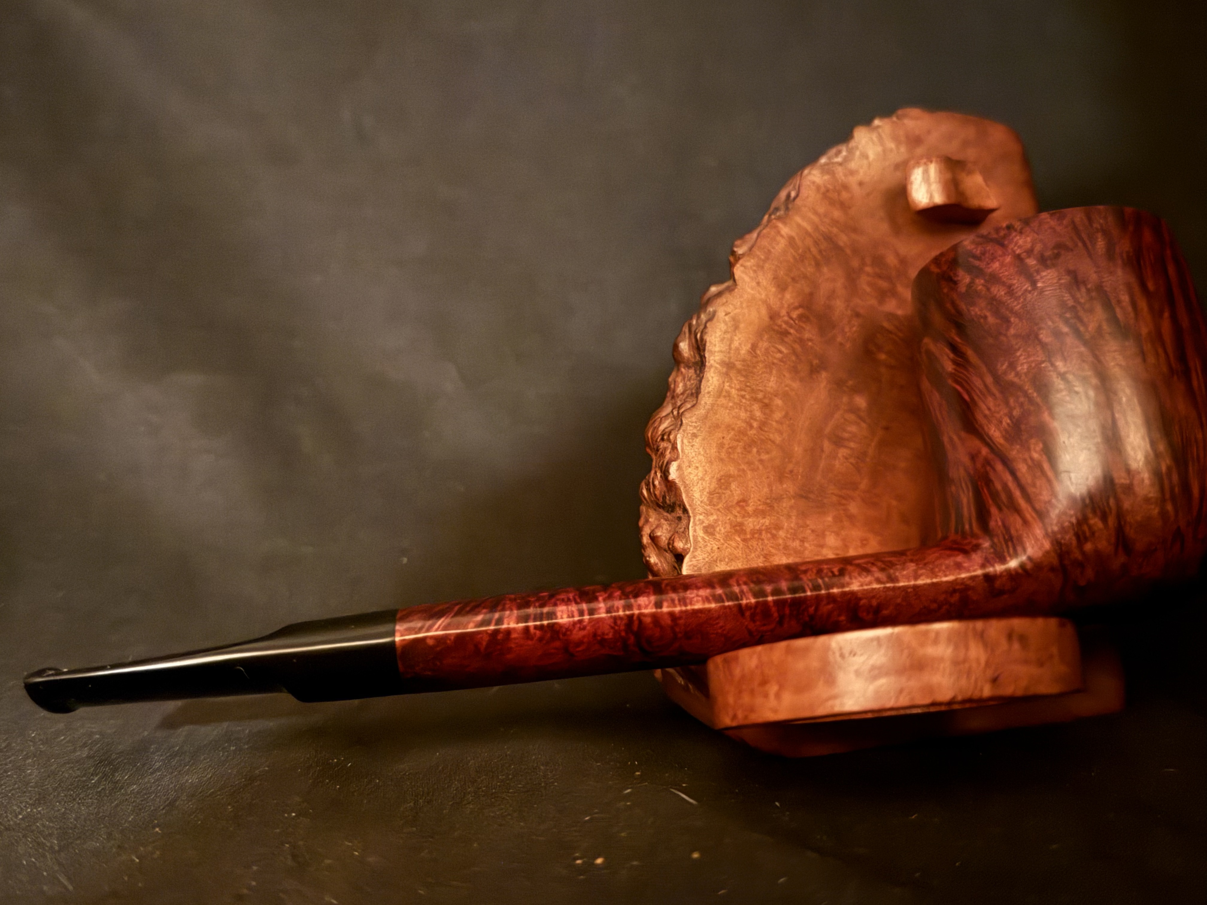 Savinelli Punto Oro 803 EX Lumberman Estate Pipe, Smooth Finish, Extraordinaire Size, Original Sleeve, Italy 9