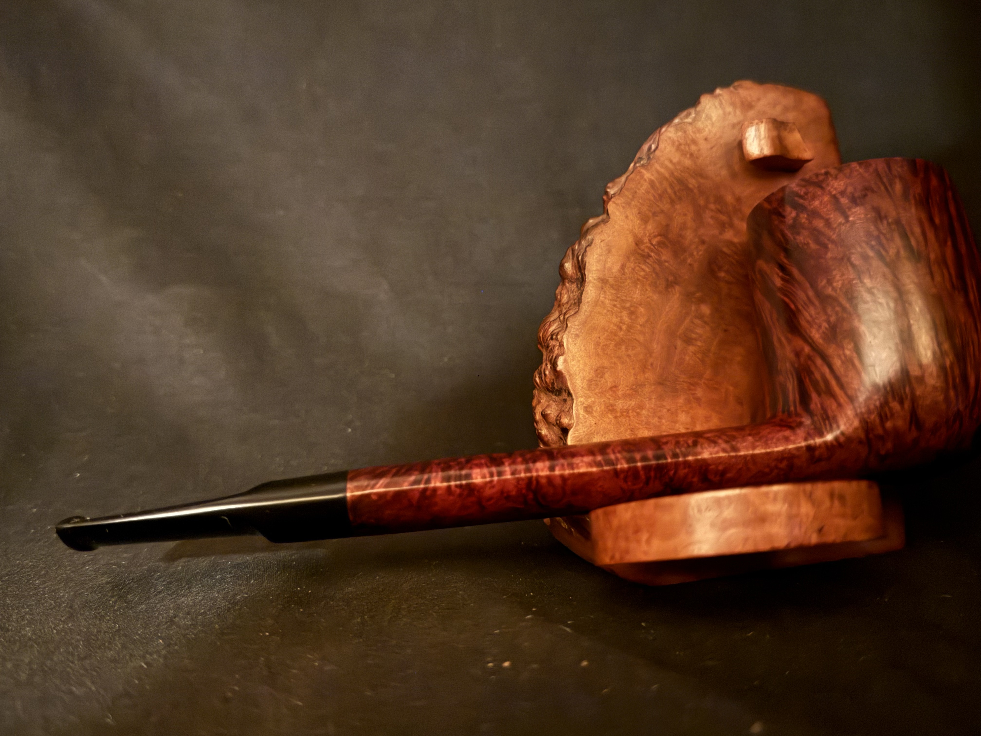 Savinelli Punto Oro 803 EX Lumberman Estate Pipe, Smooth Finish, Extraordinaire Size, Original Sleeve, Italy 10
