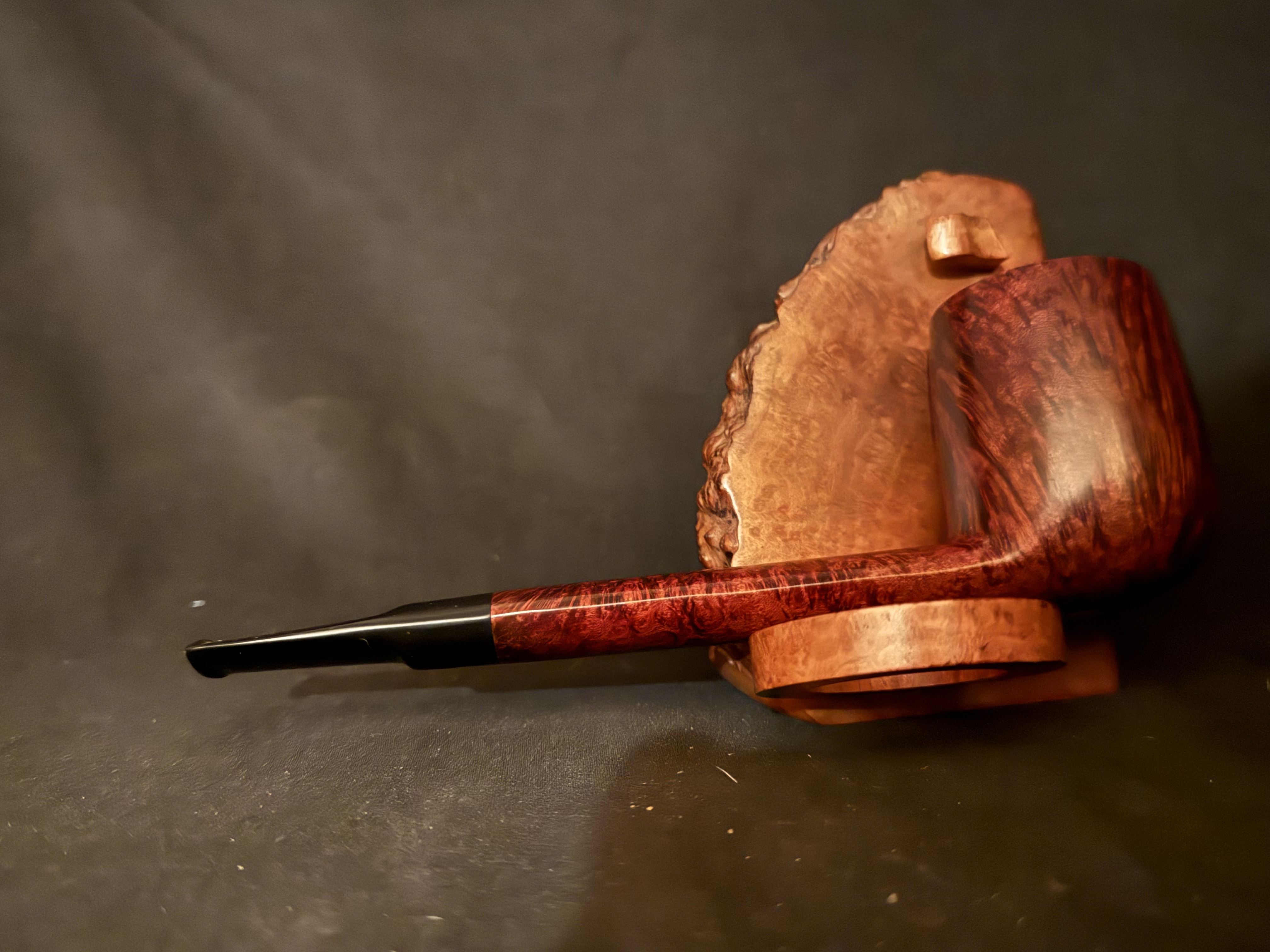 Savinelli Punto Oro 803 EX Lumberman Estate Pipe, Smooth Finish, Extraordinaire Size, Original Sleeve, Italy 11