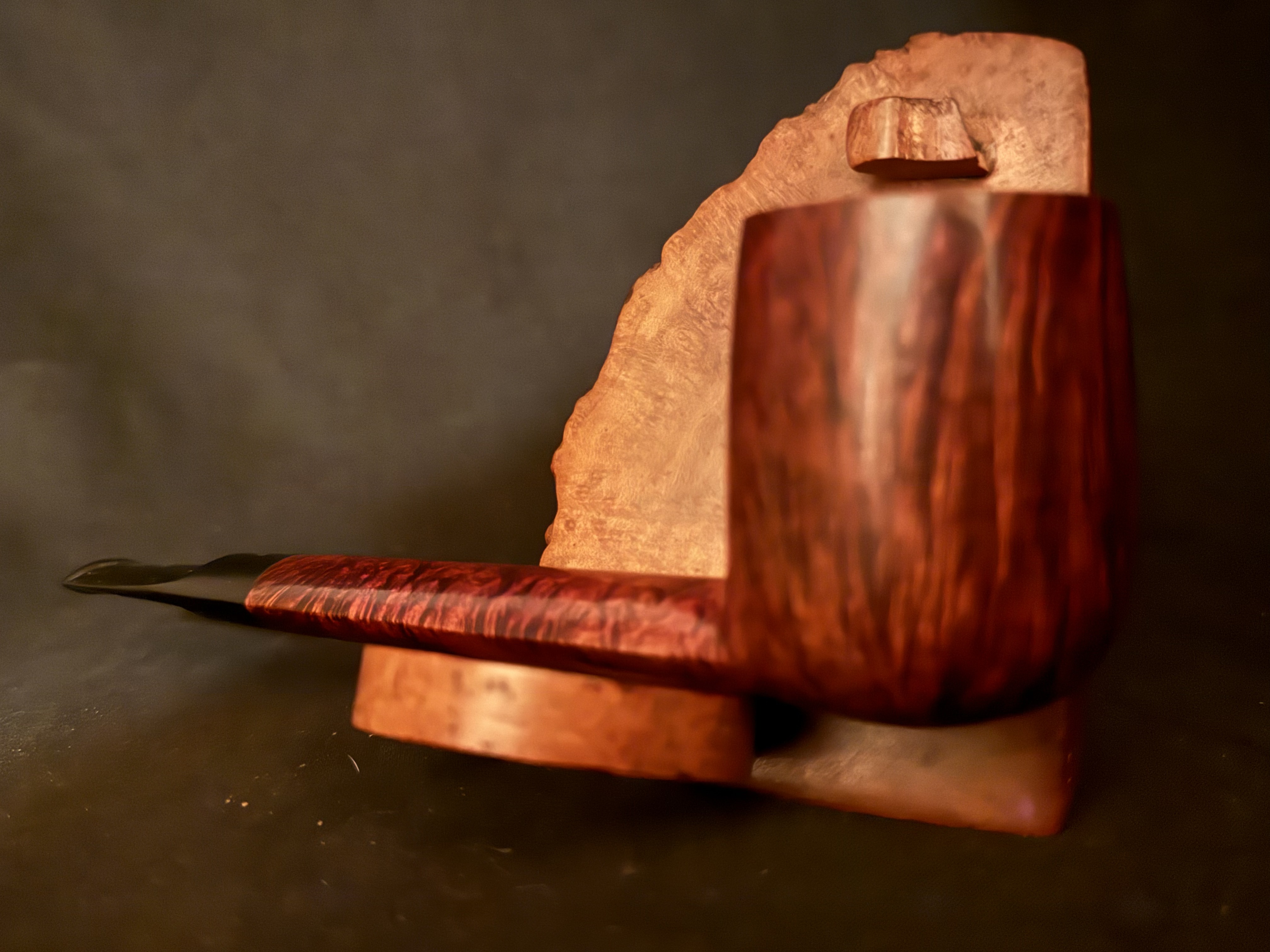 Savinelli Punto Oro 803 EX Lumberman Estate Pipe, Smooth Finish, Extraordinaire Size, Original Sleeve, Italy 14