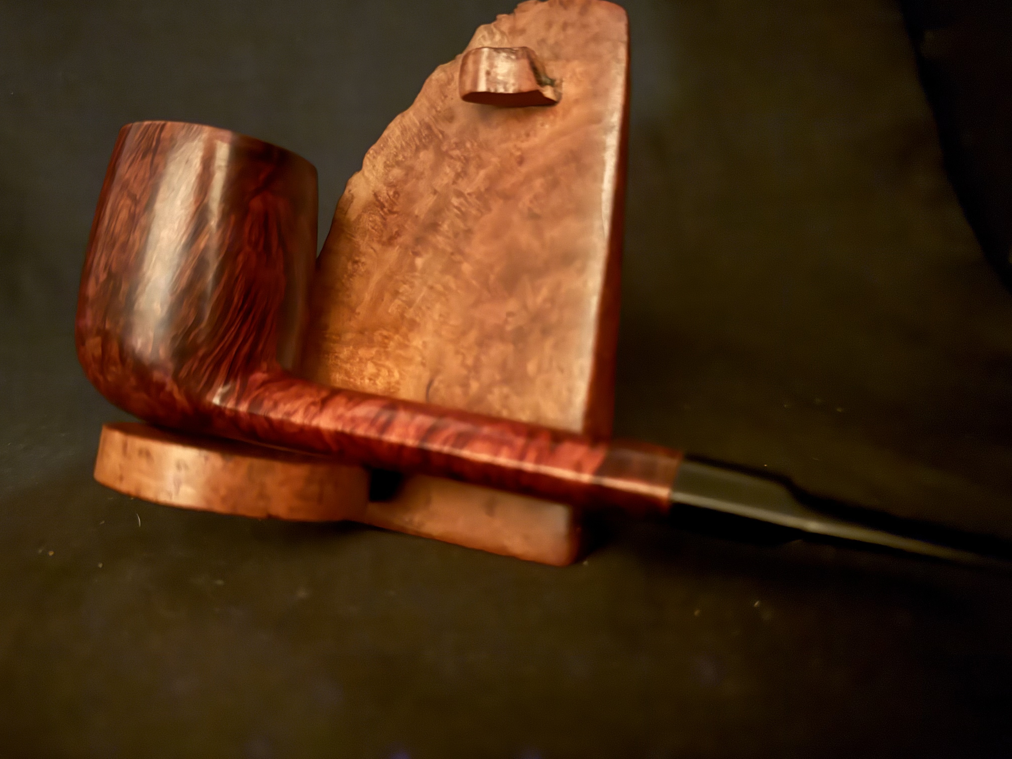 Savinelli Punto Oro 803 EX Lumberman Estate Pipe, Smooth Finish, Extraordinaire Size, Original Sleeve, Italy 15