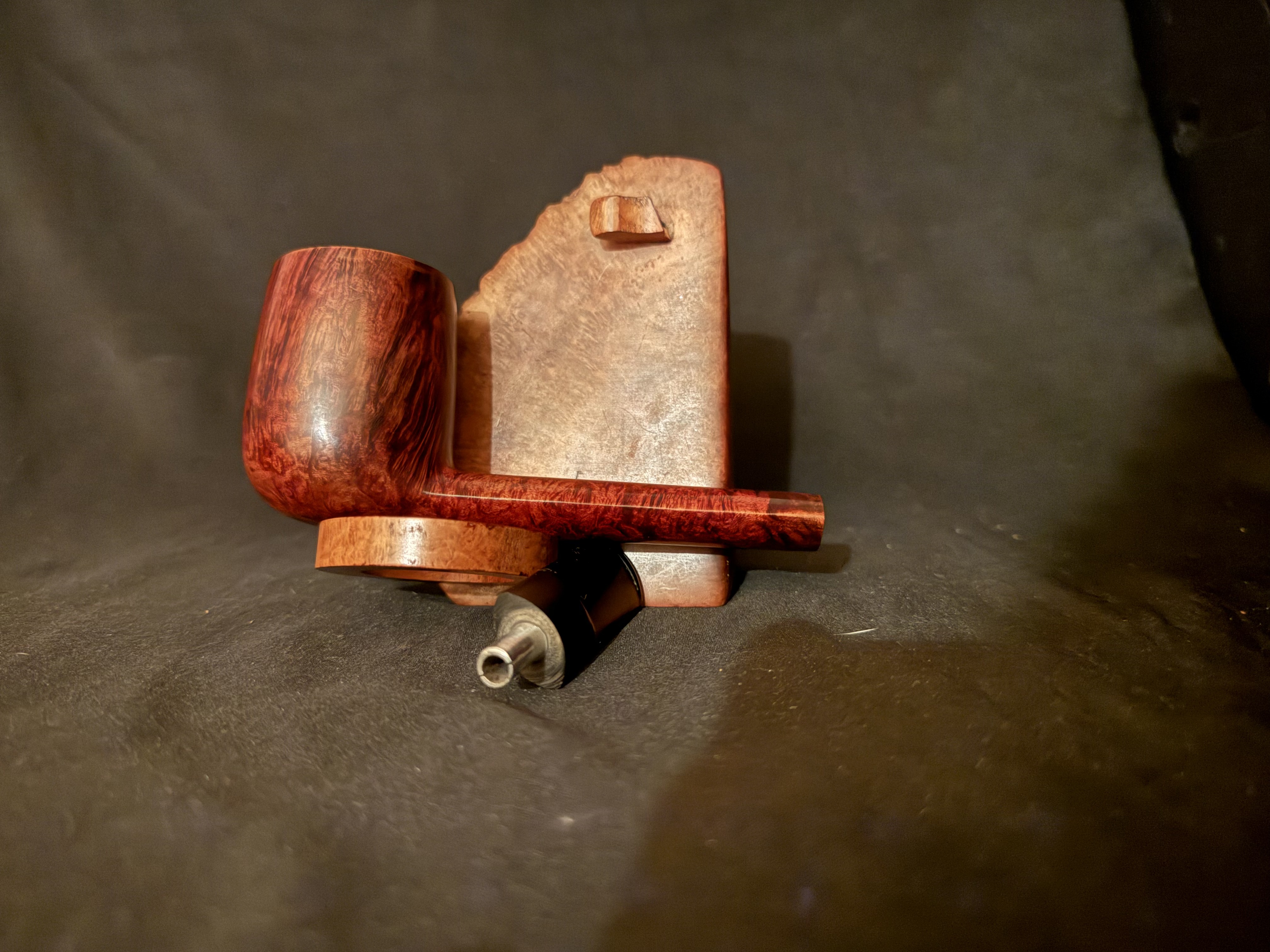 Savinelli Punto Oro 803 EX Lumberman Estate Pipe, Smooth Finish, Extraordinaire Size, Original Sleeve, Italy 16